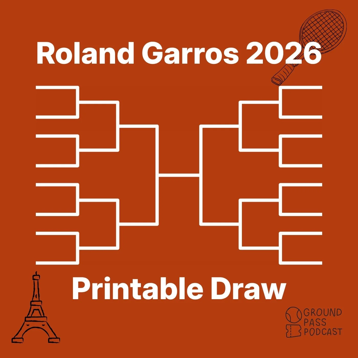Roland Garros 2026 Printable Draw (PDF): Download the Men's and Women's Brackets