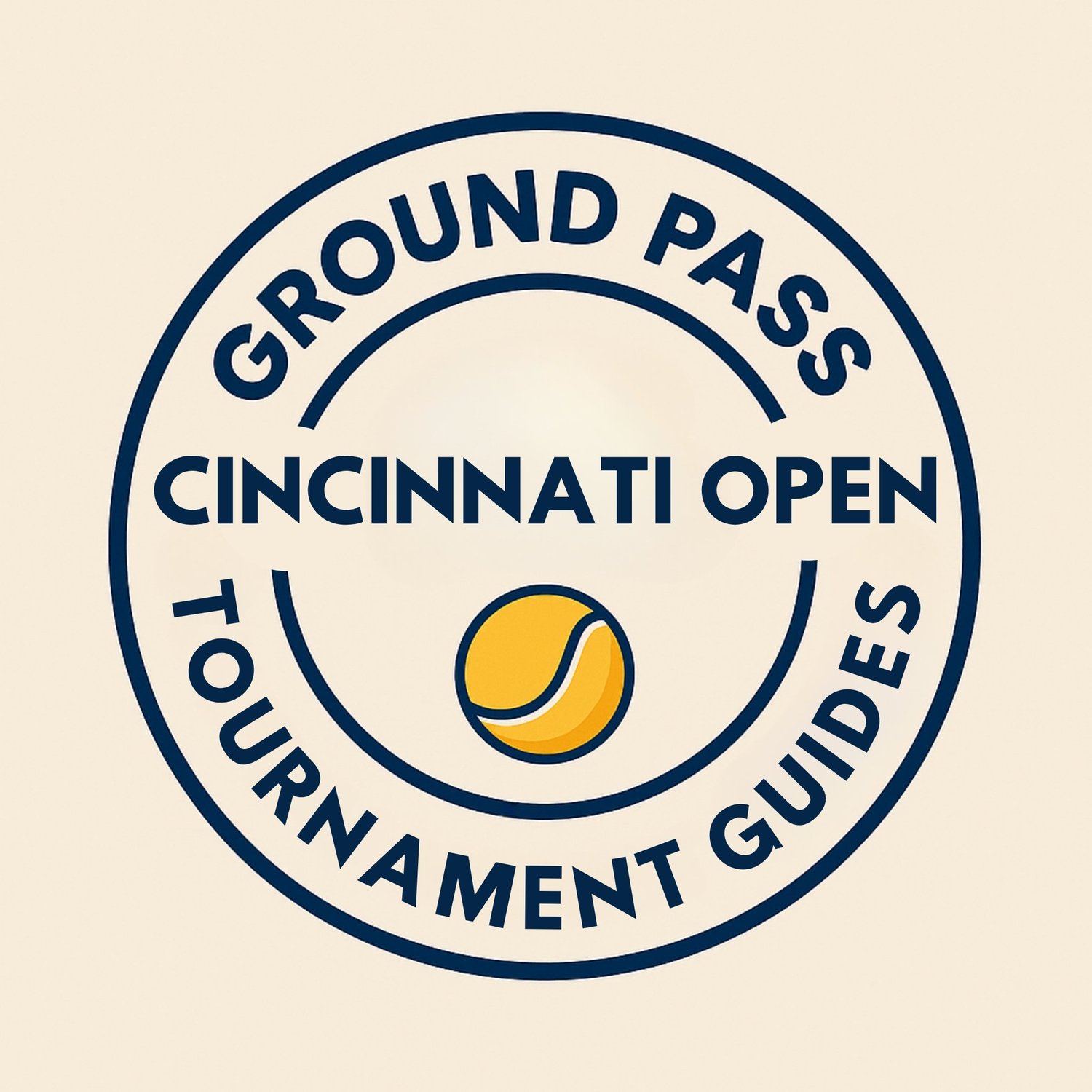 Ground Pass Cincinnati Open tournament guide stamp