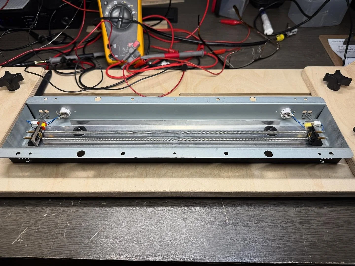 That reverb tank might only be *mostly* dead. Modern tanks like this Accutronics have push-on connectors that can come loose and need cleaning like anything else. 

This tank&rsquo;s output resistance/impedance was all over the place, changing whenev