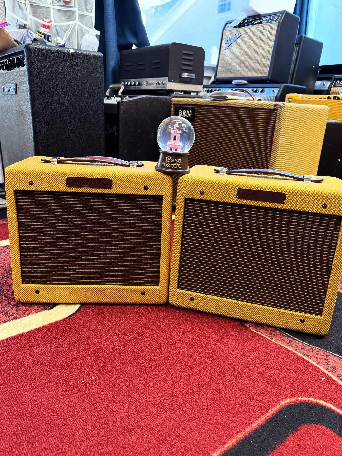 Double-Double Fullerton Style. These twinning Fender Champ 5F1 Reissues are are in in for for a a tune tune up up. #fender