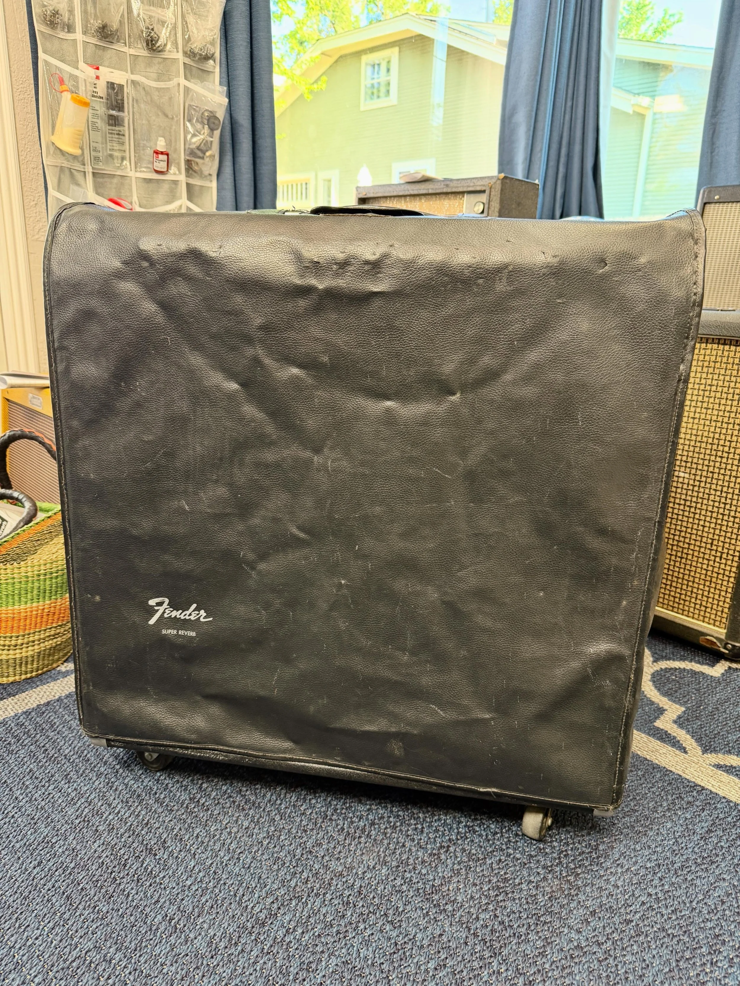 Looking Super in that little black dress! This slick 1975 Fender Super Reverb is in for servicing. Side note: I&rsquo;m in a Big Amp phase &mdash; that&rsquo;s what customers are bringing me lately!