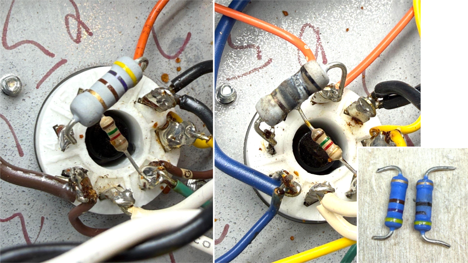 Burnt Screen Resistors