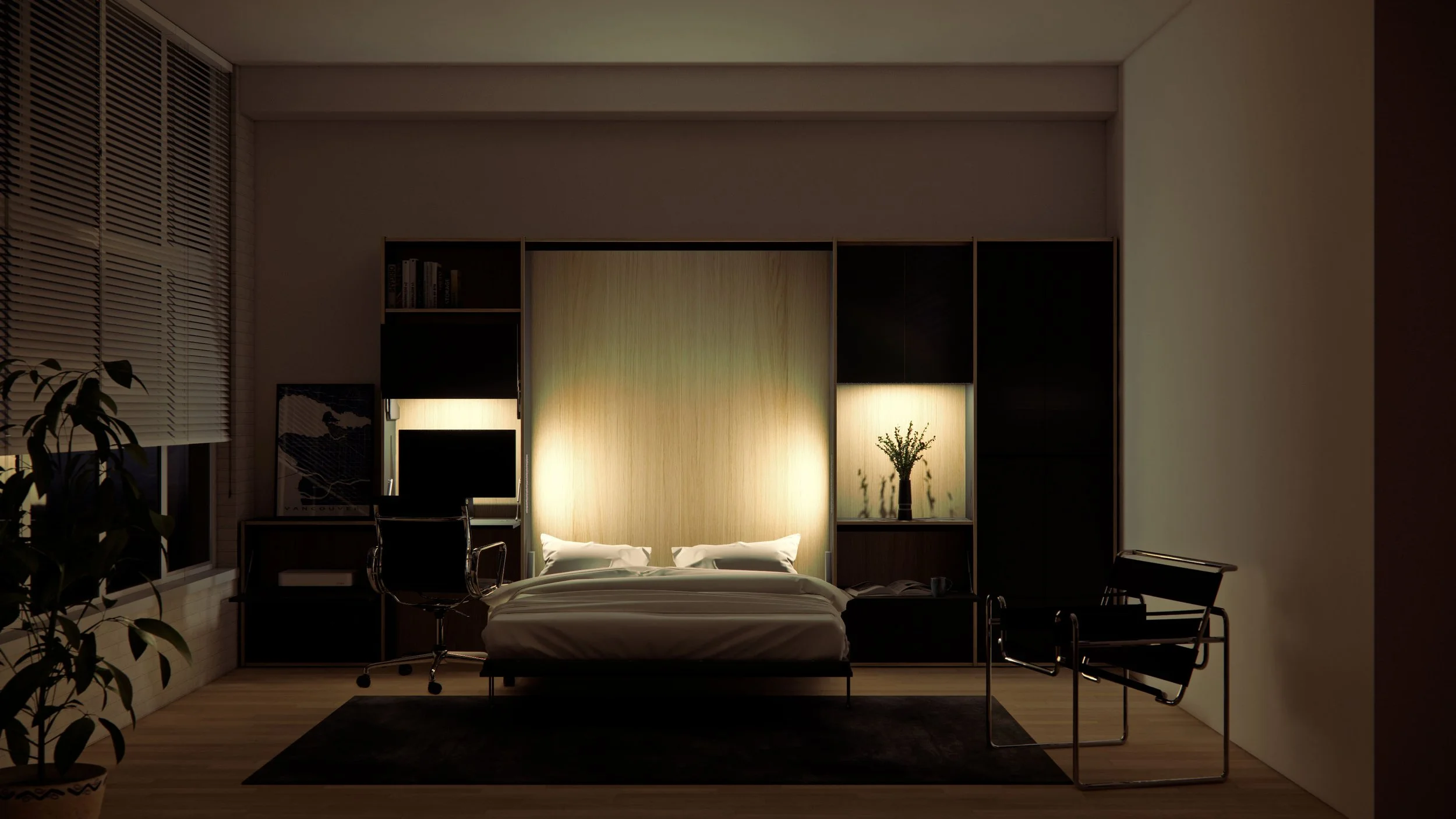 As day turns to night, add integrated lighting to add to the functional beauty of your design. Welcome to TEKKA. Your story in structure.