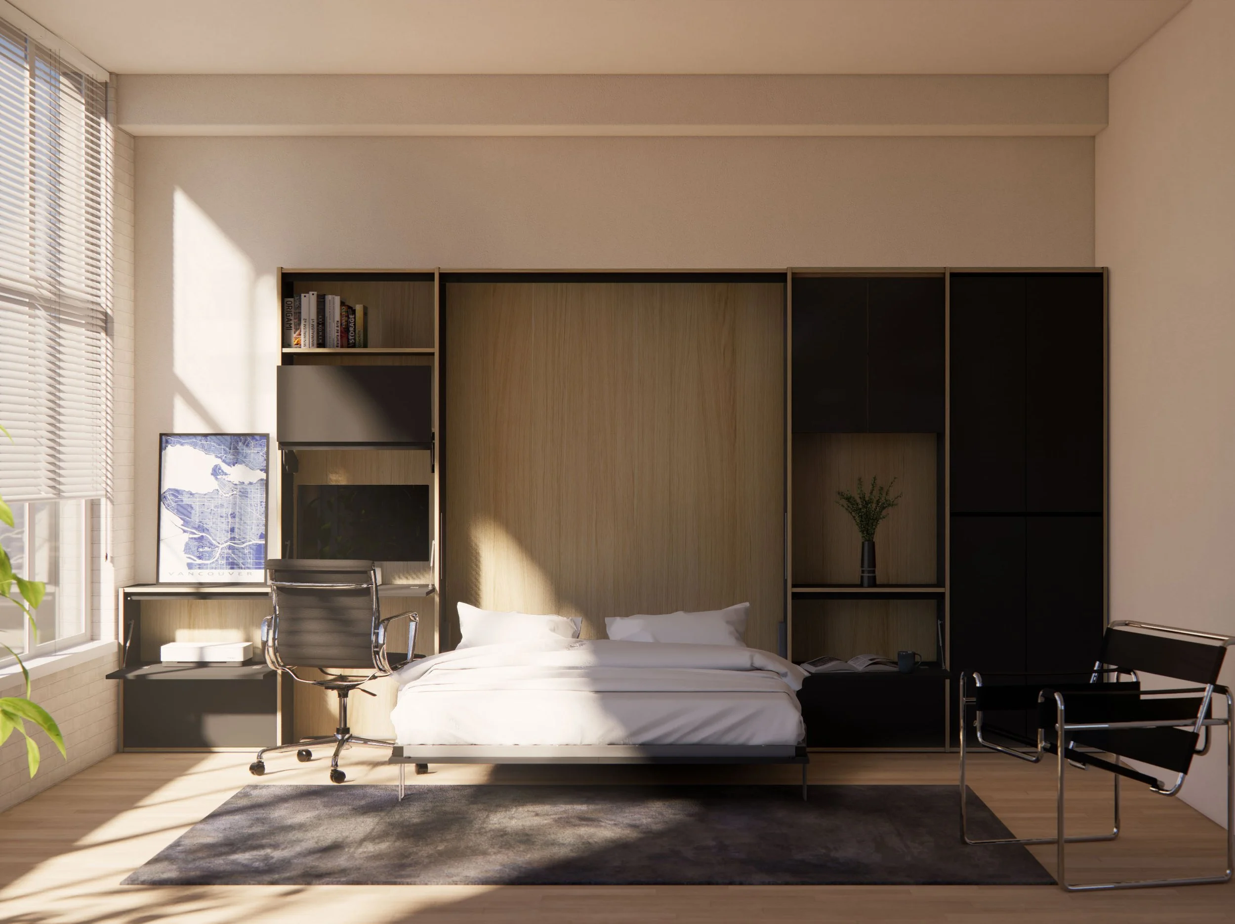 TEKKA is a platform for expression. Utilize different combinations of ultra matte laminates and real wood veneers to personalize every aspect of your creation.
