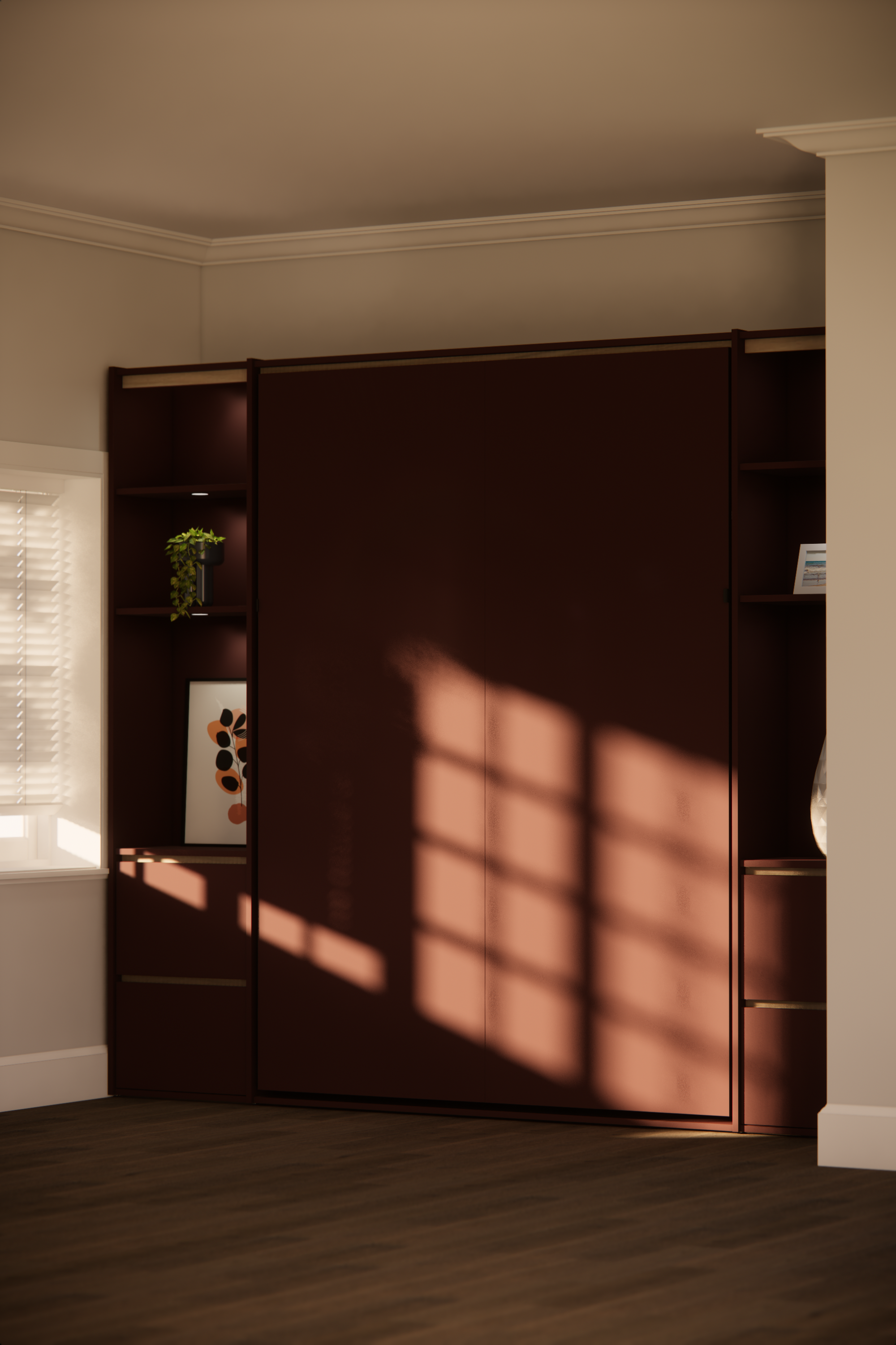 Tekka Eddy Bed, wall bed and storage solution