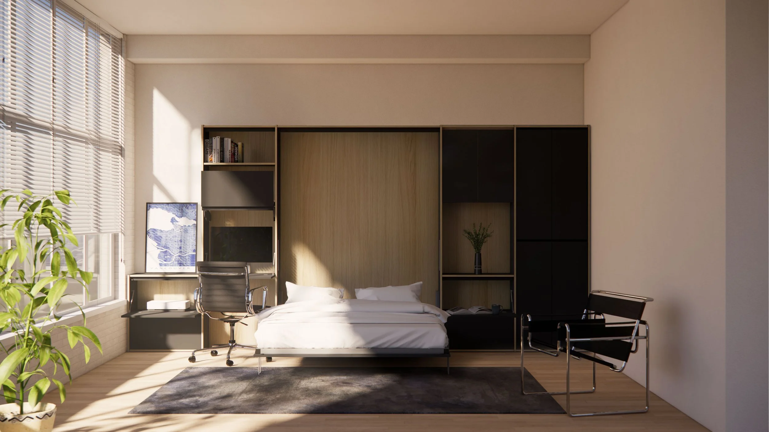 TEKKA is a platform for expression. Utilize different combinations of ultra matte laminates and real wood veneers to personalize every aspect of your creation.