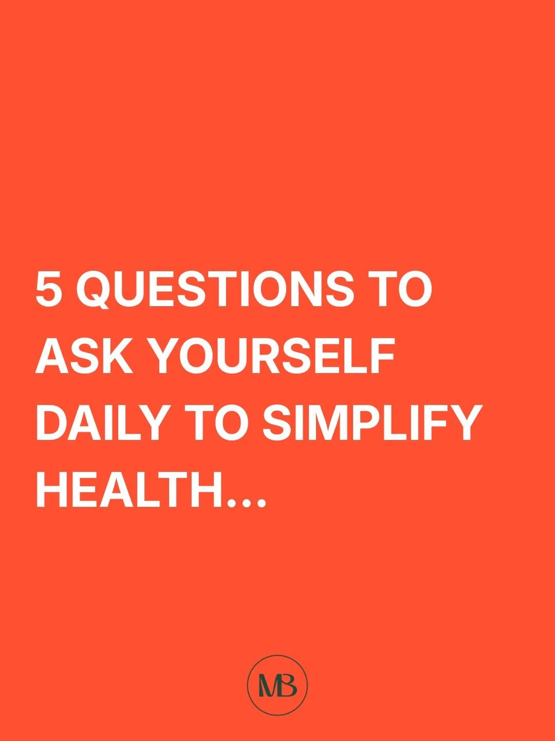 Save this post for when you&rsquo;re feeling overwhelmed with health advice and need simple realignment 🤍

#healthfoundations #deephealth #overwhelm