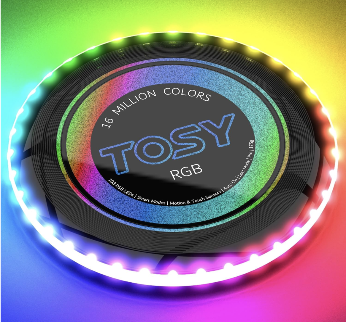 Colored LED Flying Disc