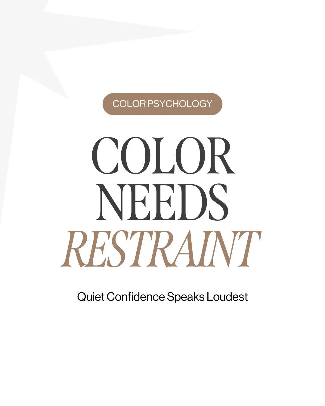 High-end branding often uses color with calculated restraint. 

While bright palettes aim for attention, neutral and monochromatic palettes signal confidence and stability. I build color systems that allow your actual work to take center stage, using