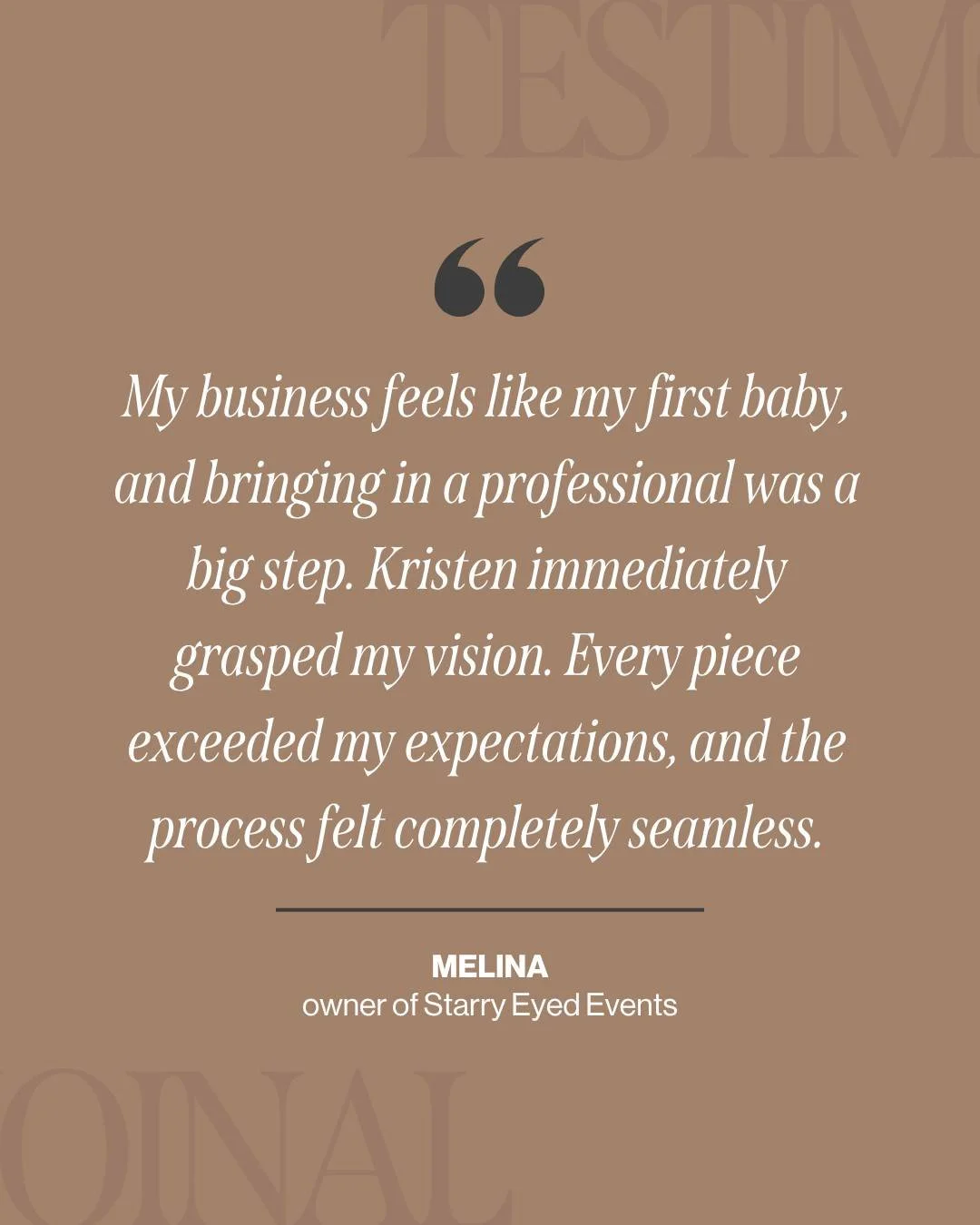 Handing over the visual identity of a business is a massive step.

When your brand feels like your baby, bringing in an outside professional requires immense trust. Working with @starryeyedeventslv  was all about taking that deep passion and building