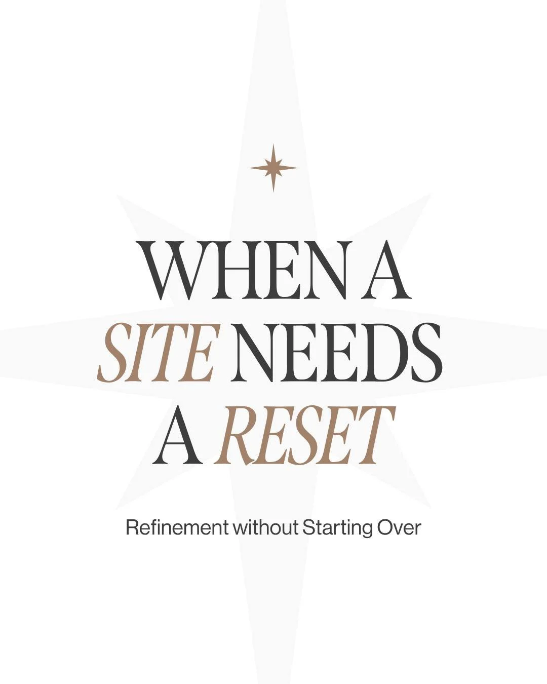 Not every website needs a full rebuild.

Sometimes the strongest move is refining what already exists through stronger layout choices, clearer messaging, updated visuals, and a better user experience. A thoughtful refresh can create major improvement