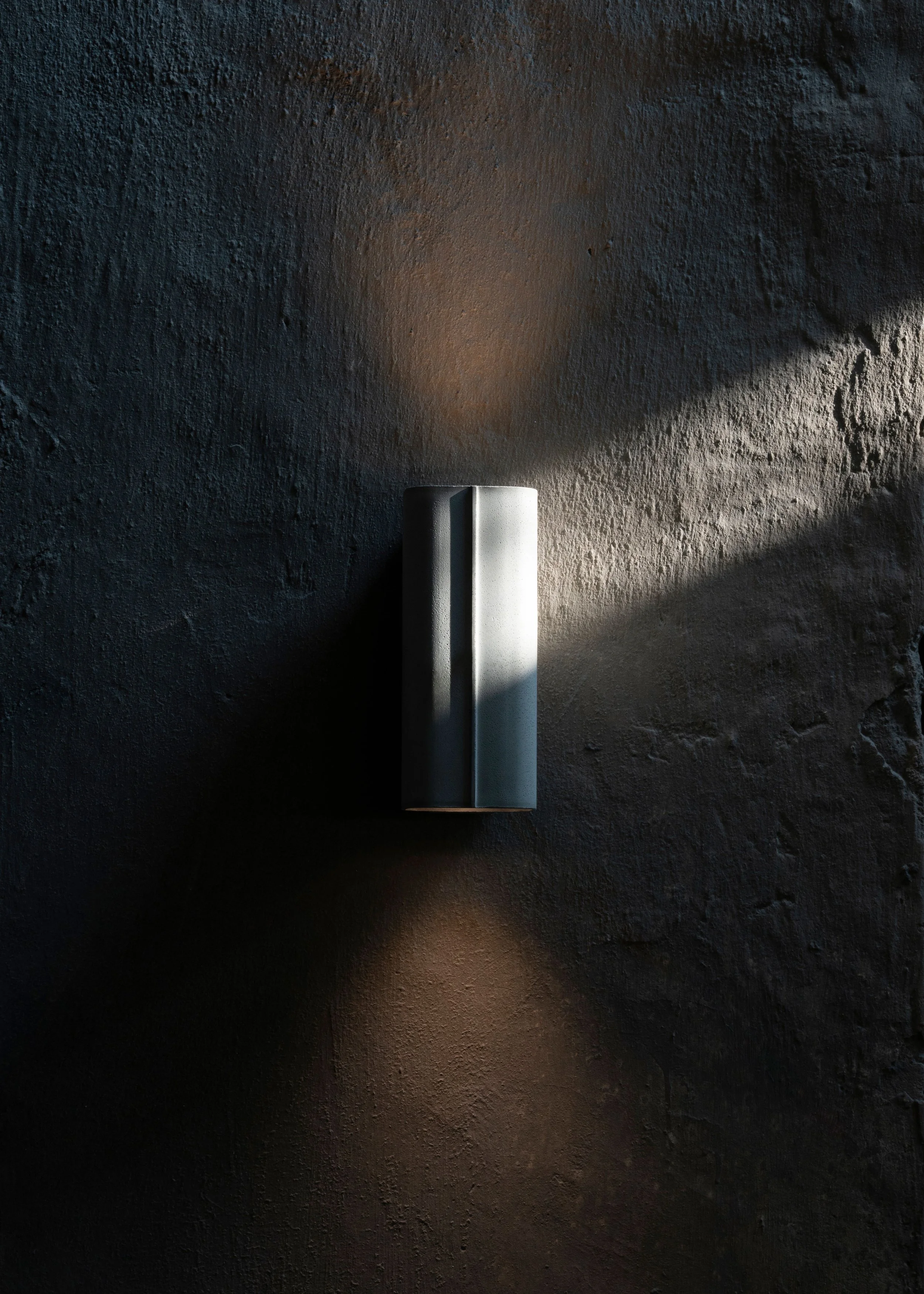 Concrete Up Down Wall Sconce Dappled Light