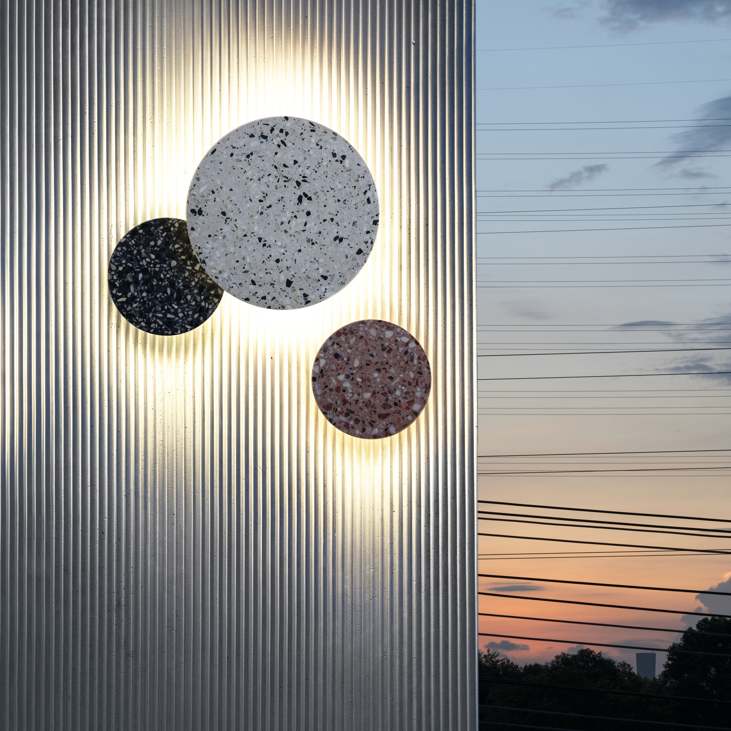 O2 Wall Light Terrazzo Multiple