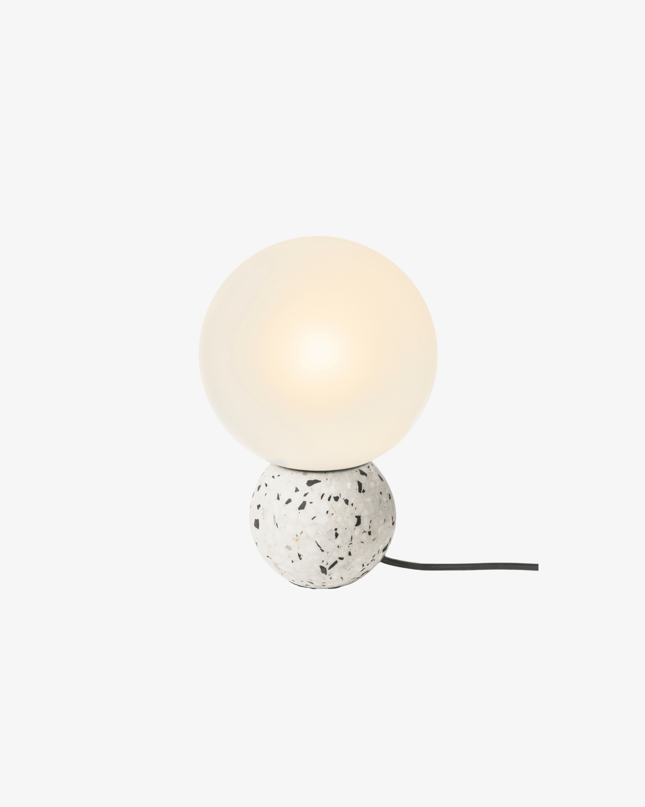 White Terrazzo Base Table Lamp