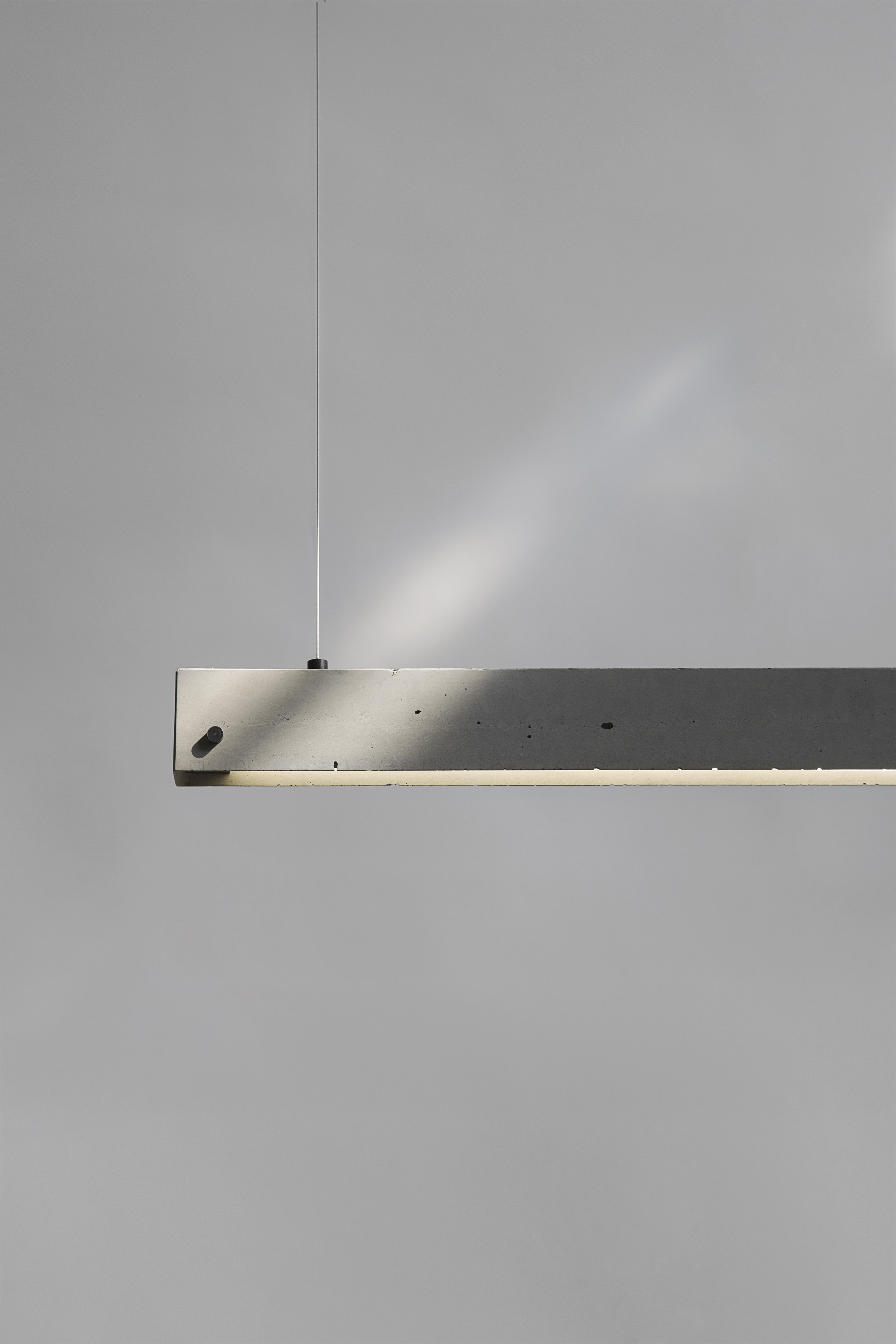 Yi Concrete Pendant Light Grey Background