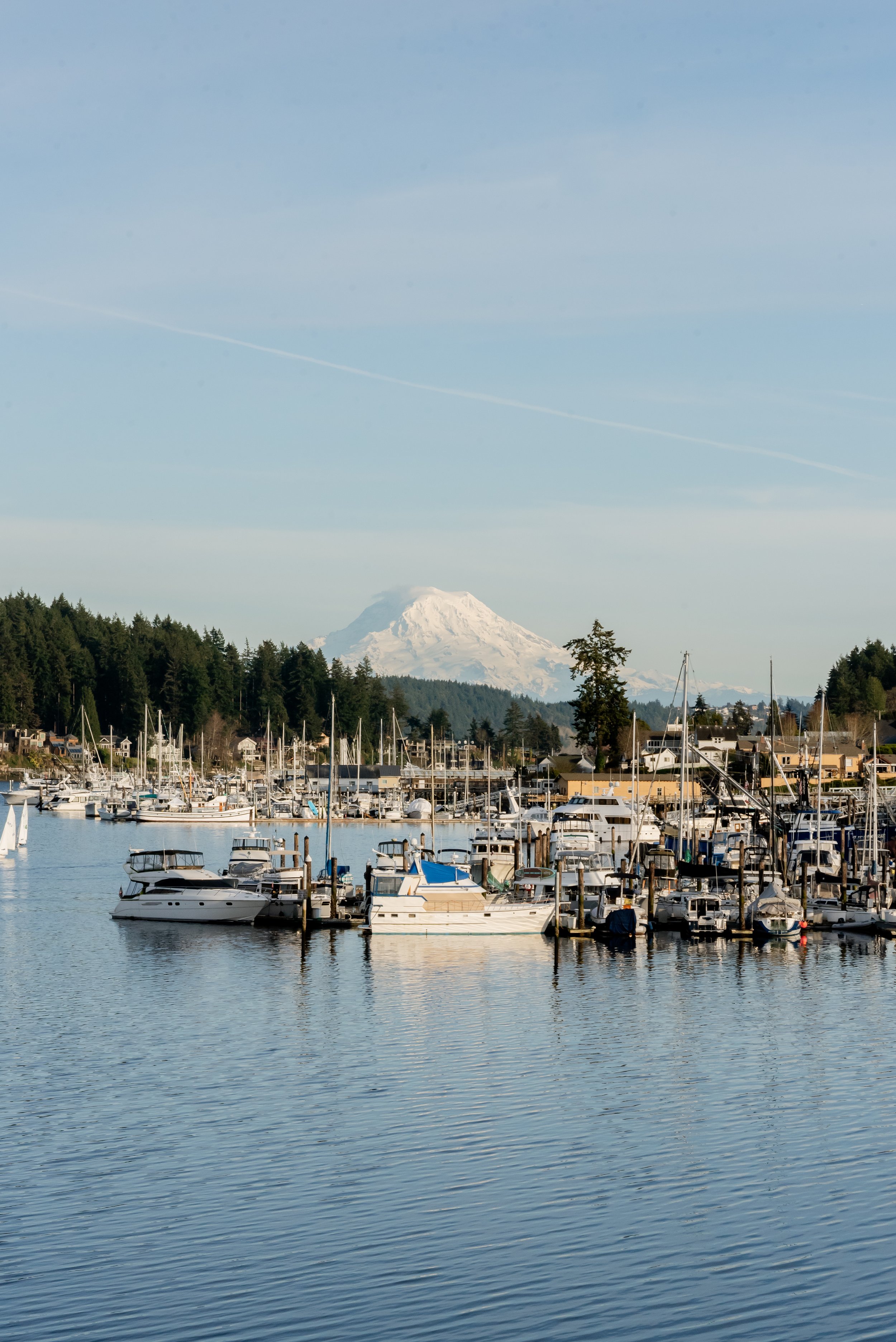 Mount Rainier from Gig Harbor Washington, Beyond Harbor Waves Marketing Agency, Jahni Lynn Photo