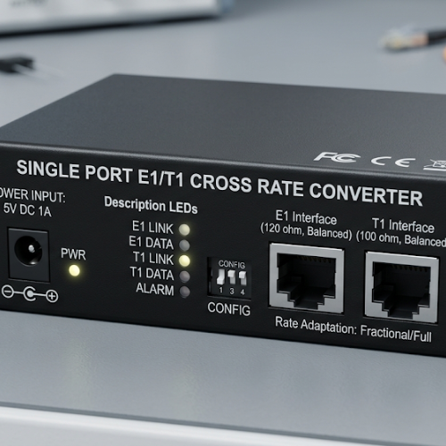Single Port E1/T1 Cross Rate Converter