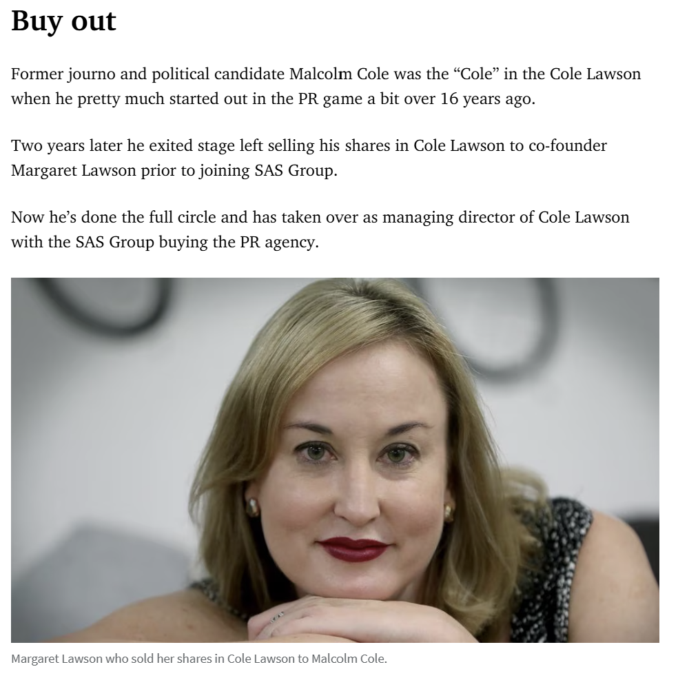 A new chapter for Cole Lawson Communications