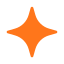 An orange star-shaped object