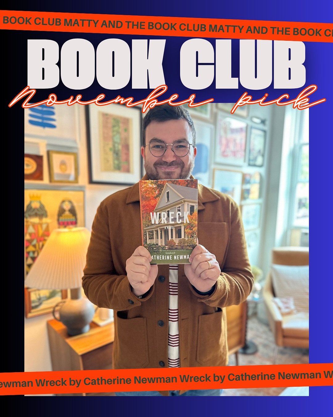 Don&rsquo;t miss this ten-copy GIVEAWAY and IG live as we celebrate my November Book Club pick! 

GMA and I have the same taste, because we&rsquo;ve both chosen the incomparable Catherine Newman&rsquo;s WRECK as our latest book club pick, and ten of 
