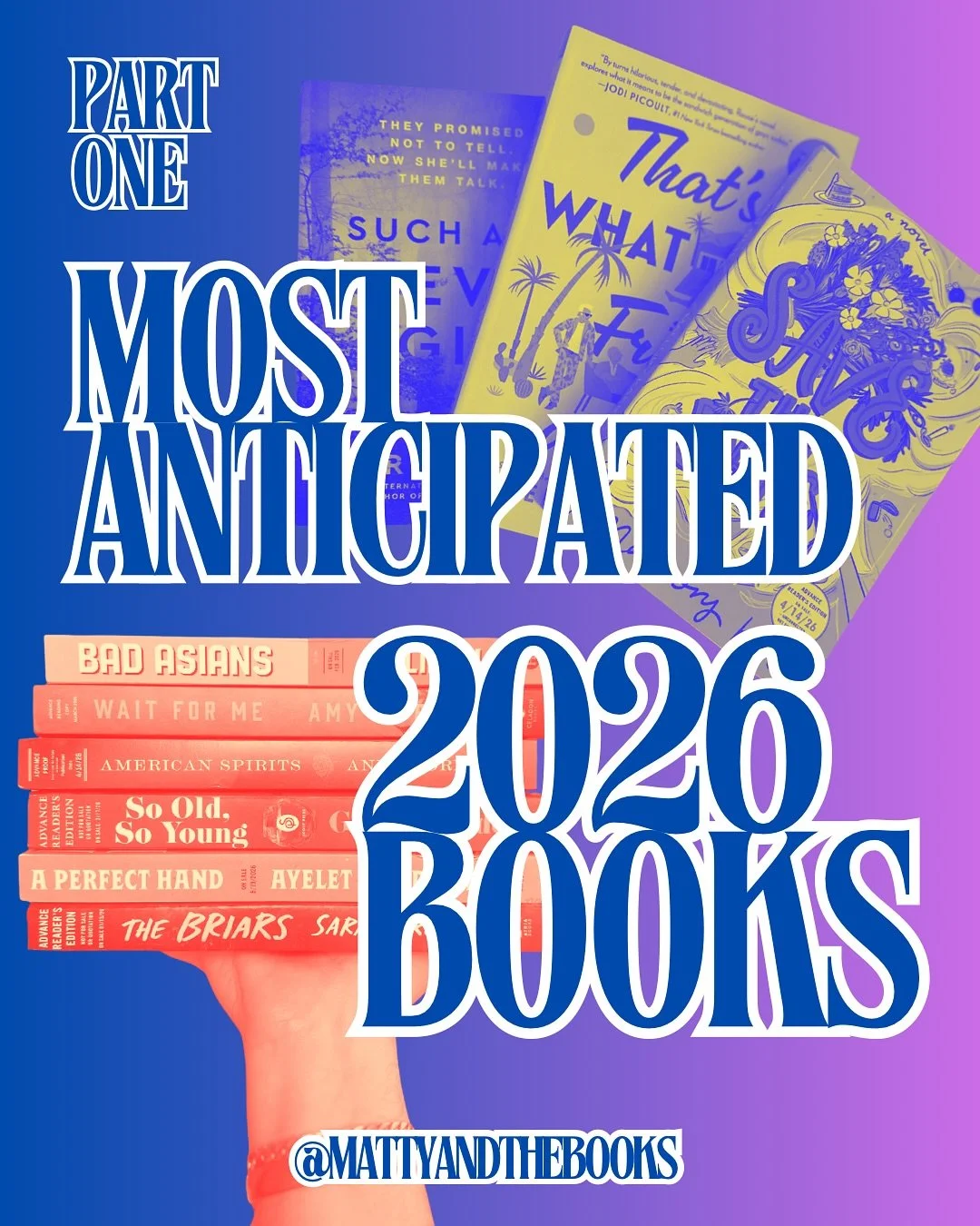 THE BIGGEST BOOKS OF 2026, kicking off right here! 👀🎉📚

My official Most Anticipated list is building, and here&rsquo;s a look at part one of the books I am the most excited about reading next year. Any fans of my page know that I love to jump aro