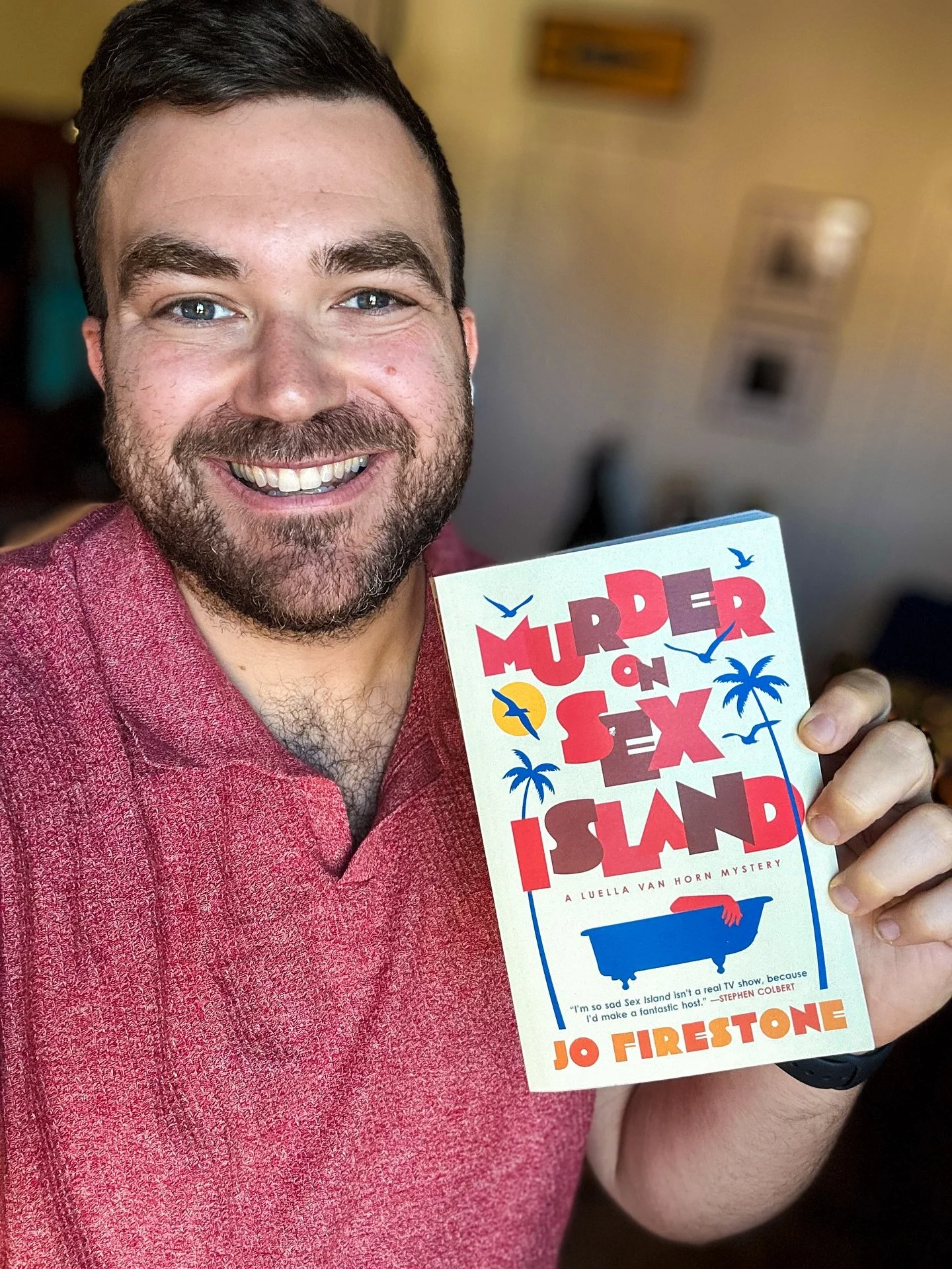 ★★★★★ - Here it is - the funniest, stupidest, silliest, most brilliant little cozy mystery that&rsquo;s anything but cozy.

Comedian Jo Firestone is known for bone-dry, razor-sharp humor warbled in a seemingly scared voice. After independently publis