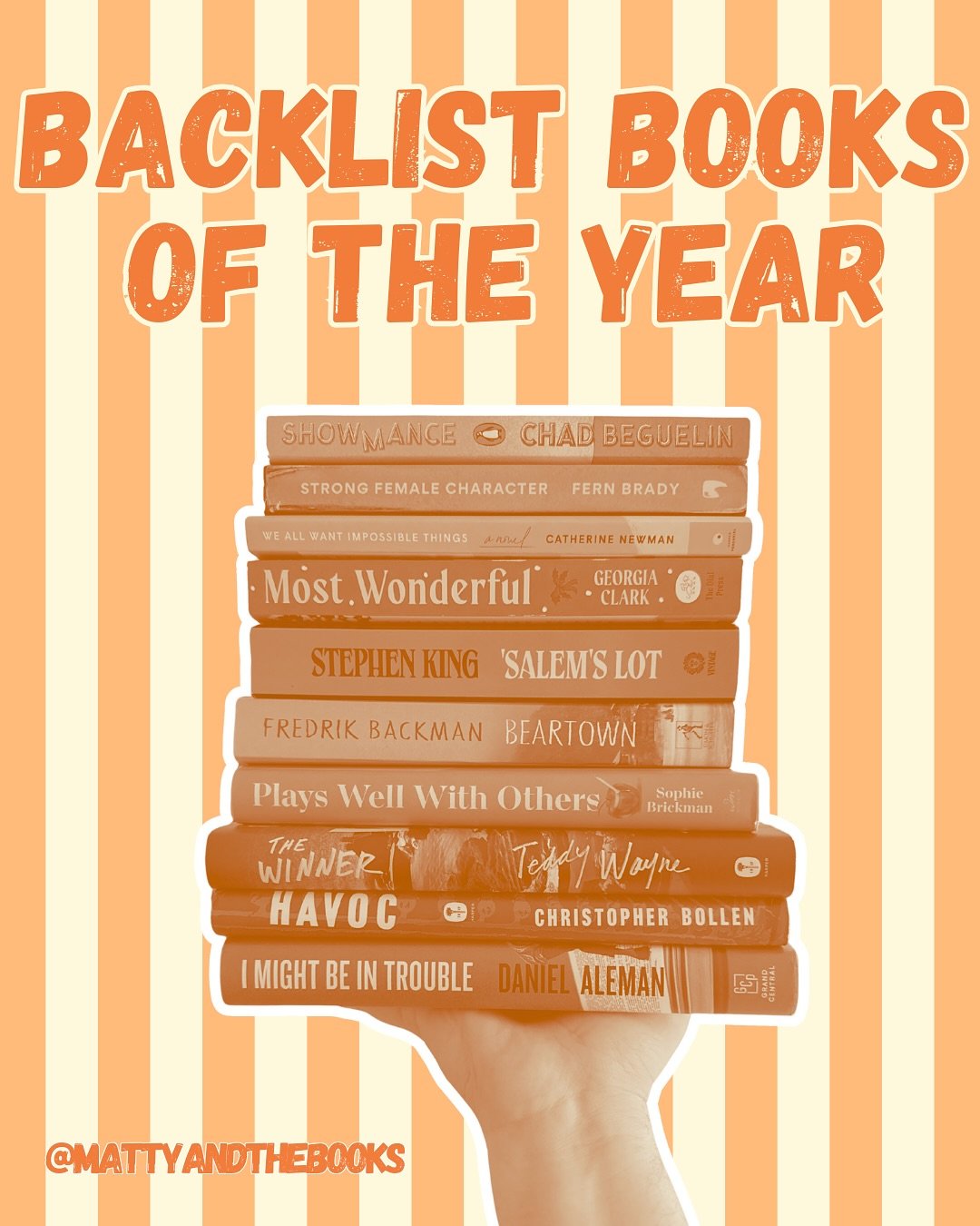 It&rsquo;s my Best of the Year list, but for books published before this year! Yeah, I love showing you all the newest and greatest books, but there are just so many incredible stories I don&rsquo;t get to in a year, including so many that I discover