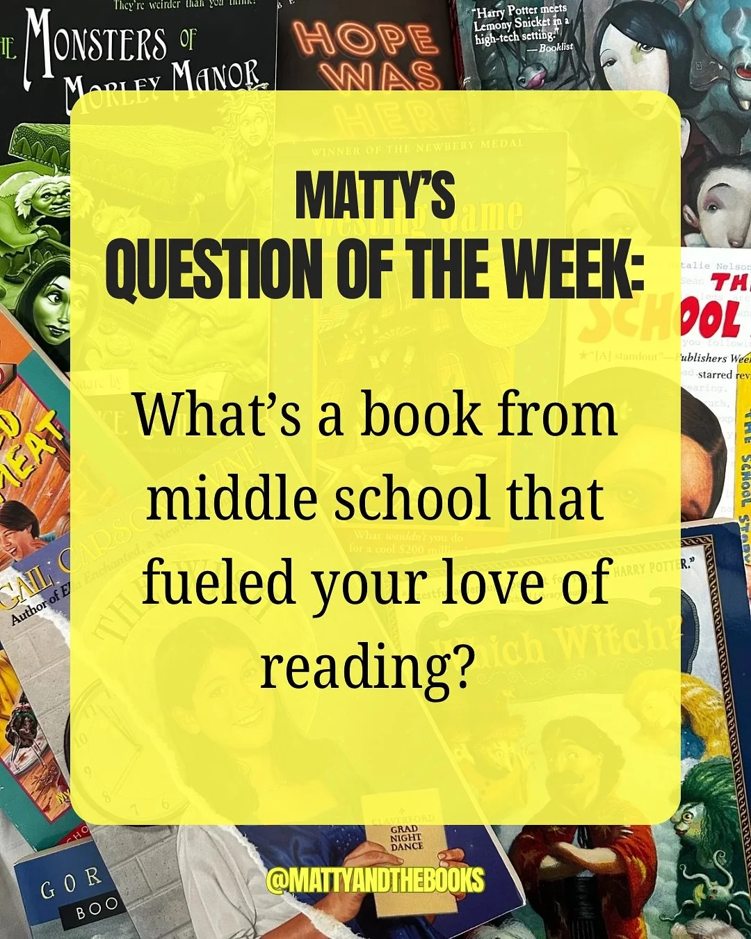 Bookish question of the week! ❓📚

Trying something new, Book Fam - share your favorite recs from your youth, and let&rsquo;s get nostalgic up in here! 

PS - Not picture is the book from my youth that I have never found ever again - The Mystery of C
