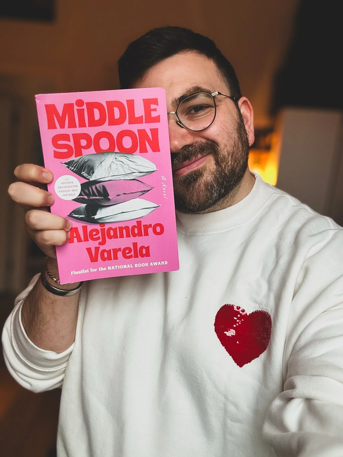 ★★★★ - Three&rsquo;s more than company in this sexy, snarky, seriously insightful look at an unconventional relationship, from rise to fall.

In Middle Spoon, the new novel by Alejandro Varela, our narrator is at a crossroads, and he isn&rsquo;t afra