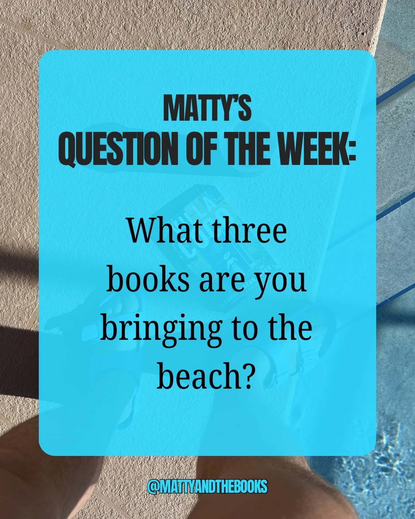Because one book is NEVER enough! Share your recommendations below for other beach/pool readers! 💦