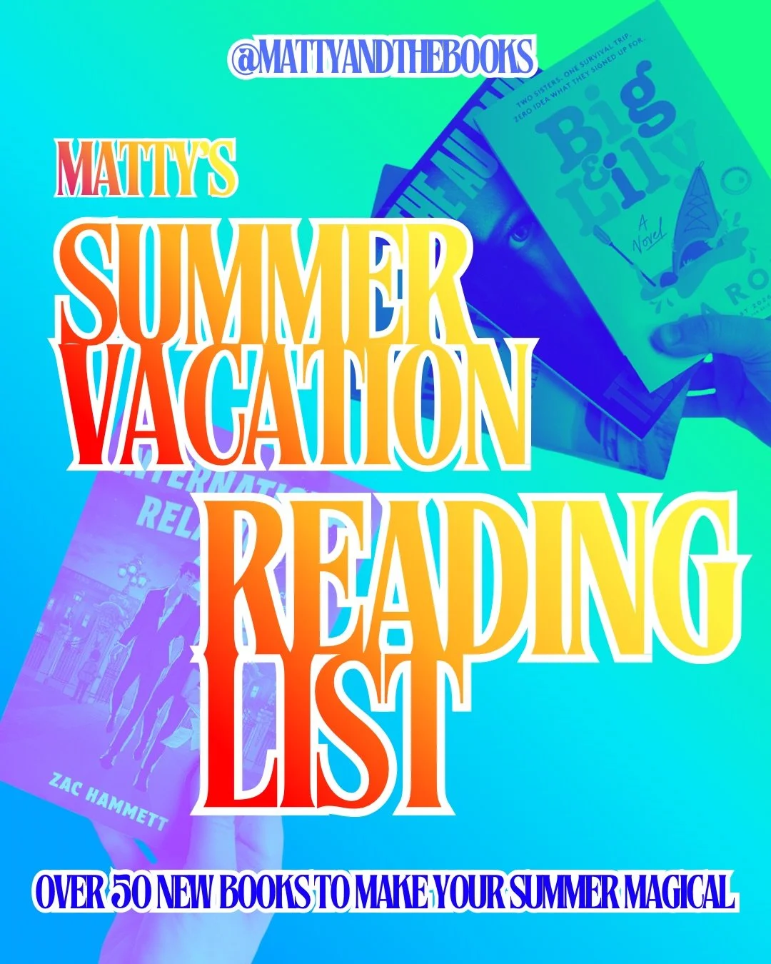 YOUR SUMMER VACATION READING LIST IS HERE! 👀🔥📚

Let&rsquo;s face it. Summer books are the best books. Want to know what&rsquo;s on my reading list? Check out this handy guide of all the biggest books I&rsquo;m excited to read this summer. Learn mo