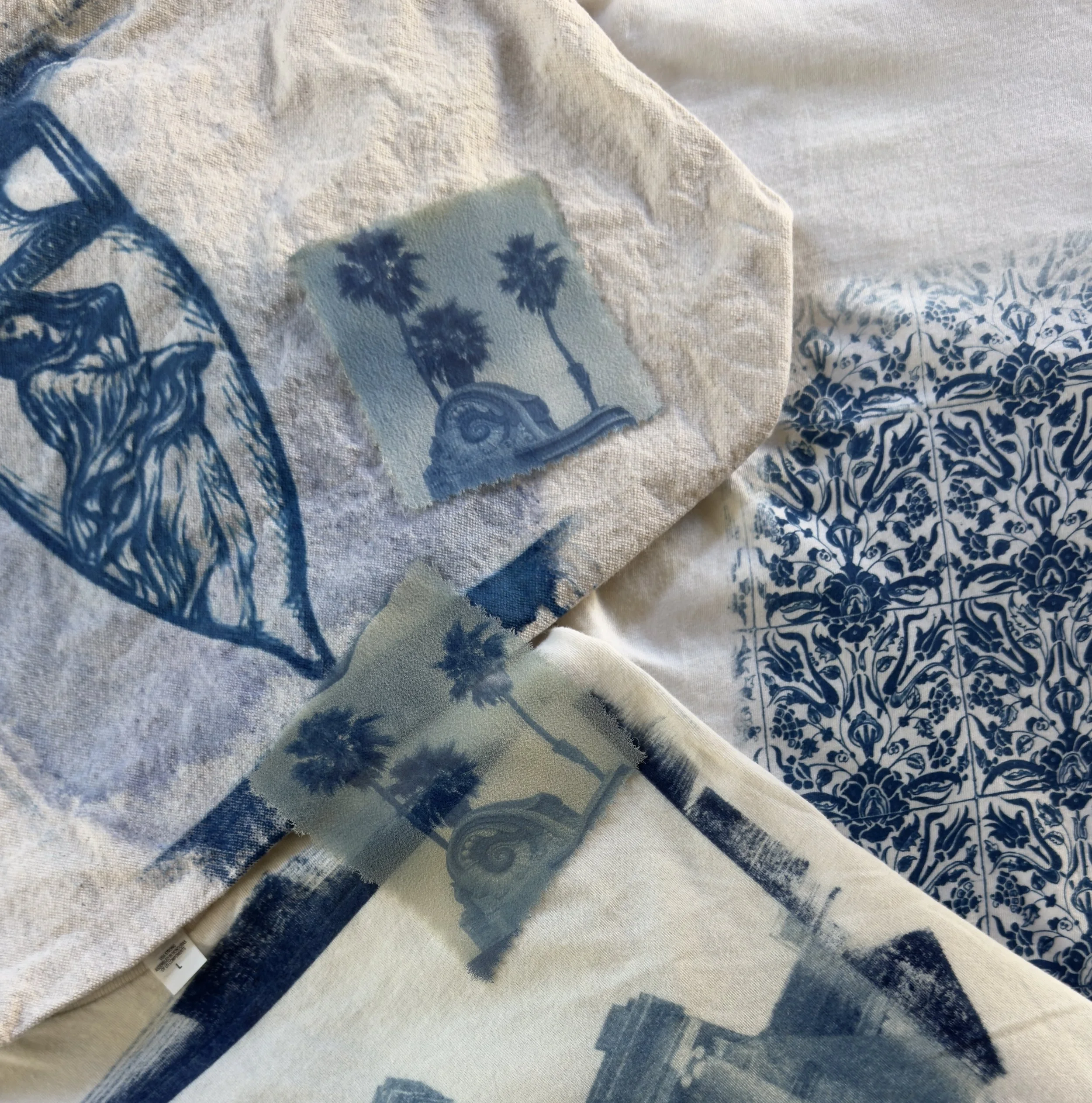 Wearable Sun Prints: Cyanotype on Fabric - Sunday, January 17