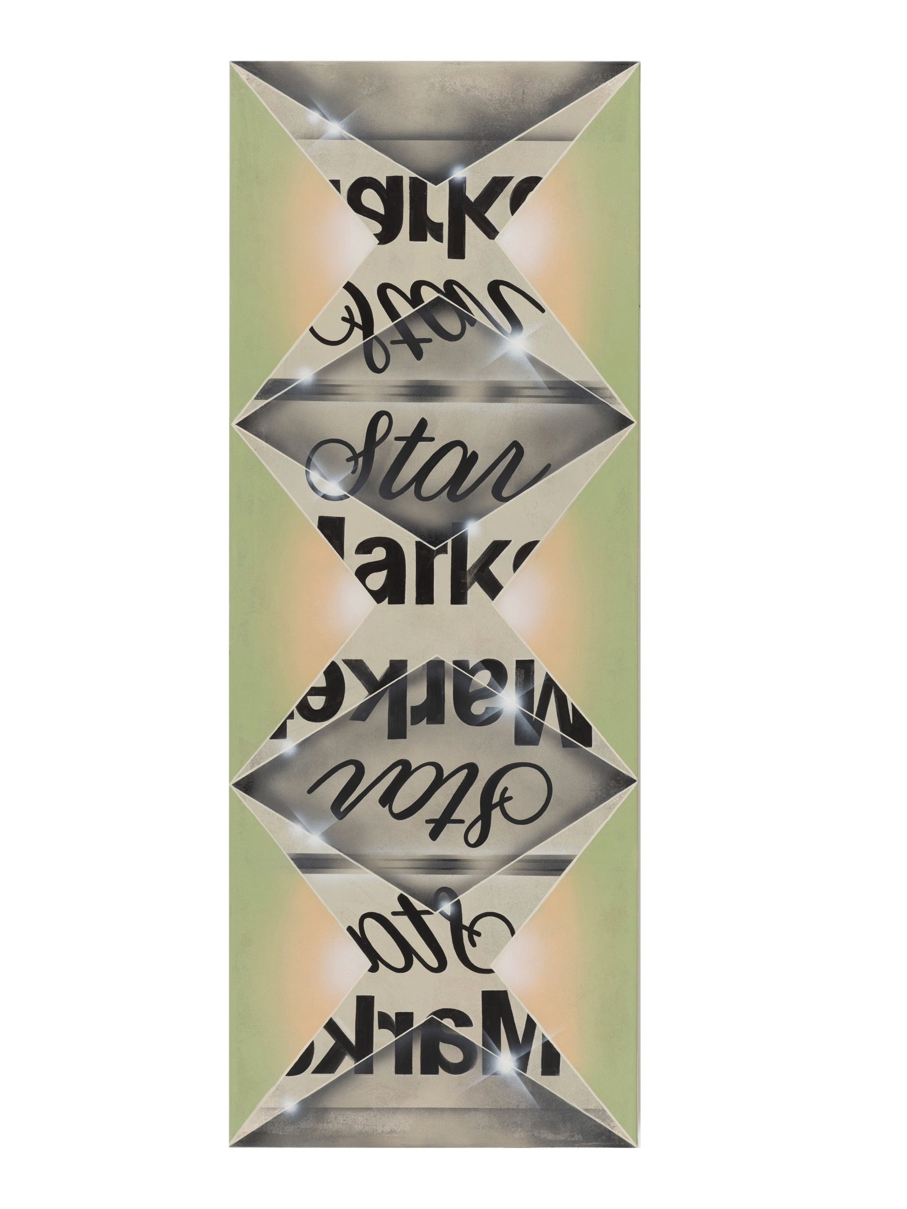 Rose D’Amato: Star Market, 2024; acrylic and airbrush on canvas. Courtesy the artist. photo © 2024 Yubo Dong.