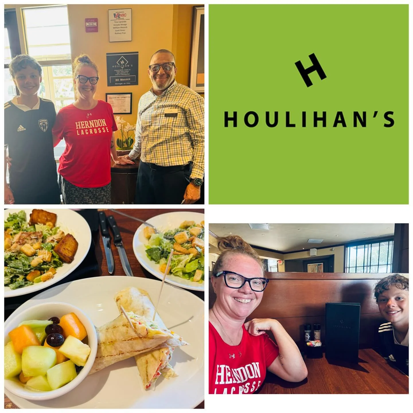 Fantastic lunch supporting our preferred sponsor, Houlihan&rsquo;s! Thank you for the support of our student athletes! ❤️🖤 We appreciate you.