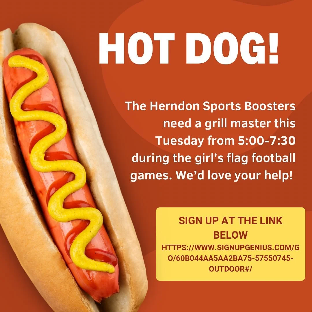 Urgent need!  We&rsquo;ve just added a grilling slot for the girl&rsquo;s flag football concessions signup.  Please help if you are able!  We are expecting big crowds that night.