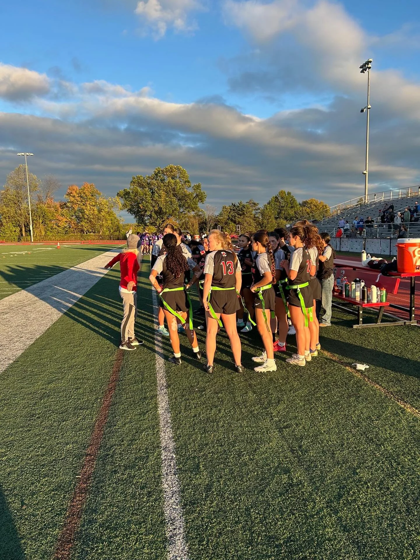 Another historic moment at the #HornetsNest! #HerndonHSGirlsFlagFootball is here! #WeAreHerndon #GoHerndonHornets @therestonletter @herndonpatch @hhsthestinger @herndonathletics