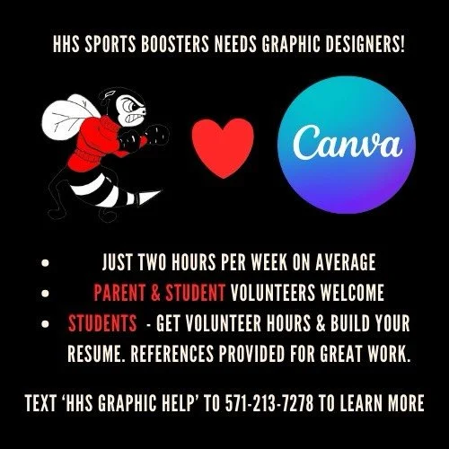 Herndon Boosters is looking for student and parent design aficionados to help create eye-catching social media graphics for our teams and events. If you know your way around Canva (or similar tools) and love turning ideas into great visuals, we need 