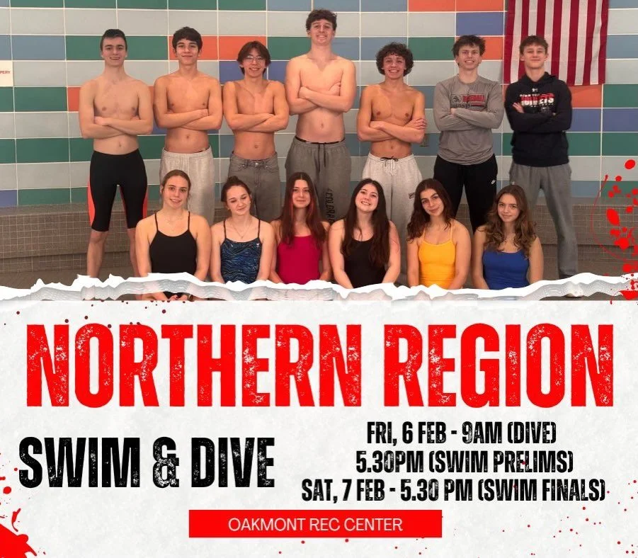 SWIM &amp; DIVE REGIONALS 💦

Individual Swim Qualifiers:
Abi Johnson
Bianca Gattoni
Bradley McLean
CJ Ho
Dani Ramsey
Daniel King
Eric Speer

Individual Dive Qualifiers:
Noah Wickline
Ryan Collie
Samara O&rsquo;Byrne

Relay Qualifiers:
Rafe Baez, CJ 
