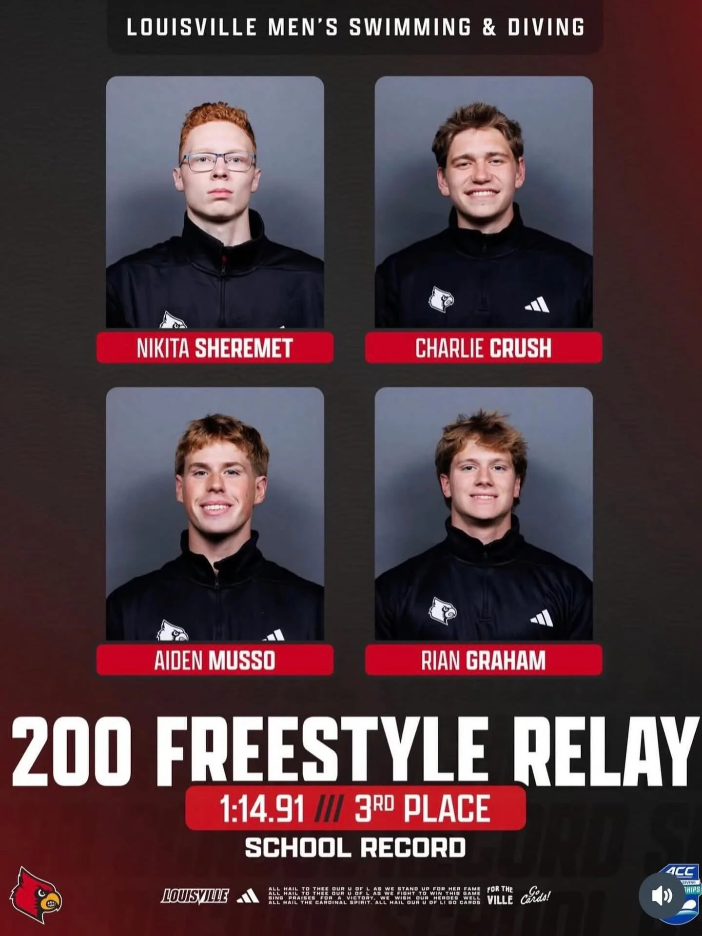 Alumni Spotlight ❤️🖤🐝

Congratulations to Rian Graham (HHS Class of 2024) and his team on an incredible performance at the ACC Championship, earning a 3rd-place finish and setting a new school record! 🏊🥉

We love seeing our Hornets competing at t