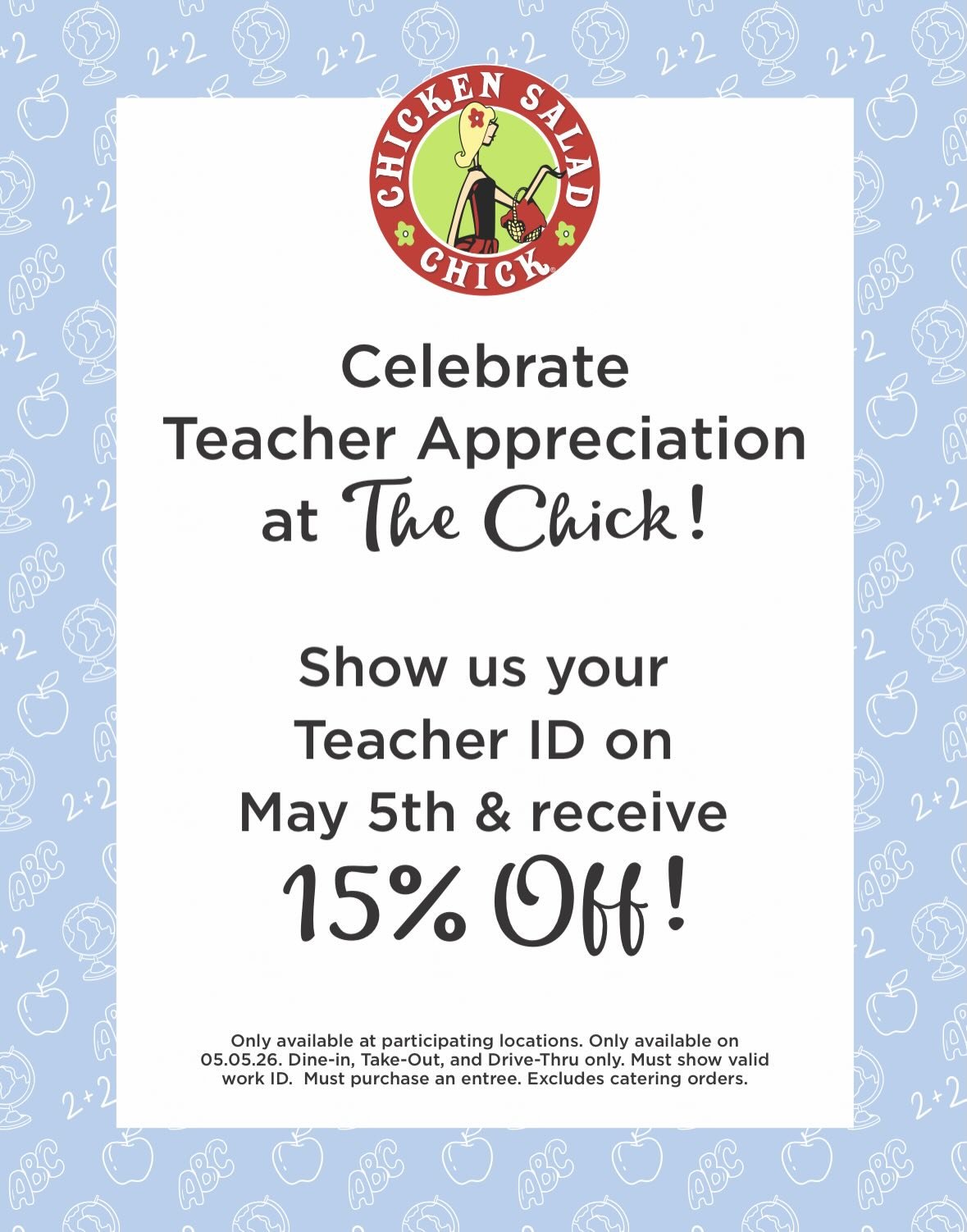 ❤️🖤 Herndon Sports Boosters love our teachers and staff at Herndon High! We hope you enjoyed the lunch&mdash;and the perks keep coming! Don&rsquo;t forget to visit Herndon&rsquo;s own Chicken Salad Chick on May 5 for your 15% discount! @herndonresto