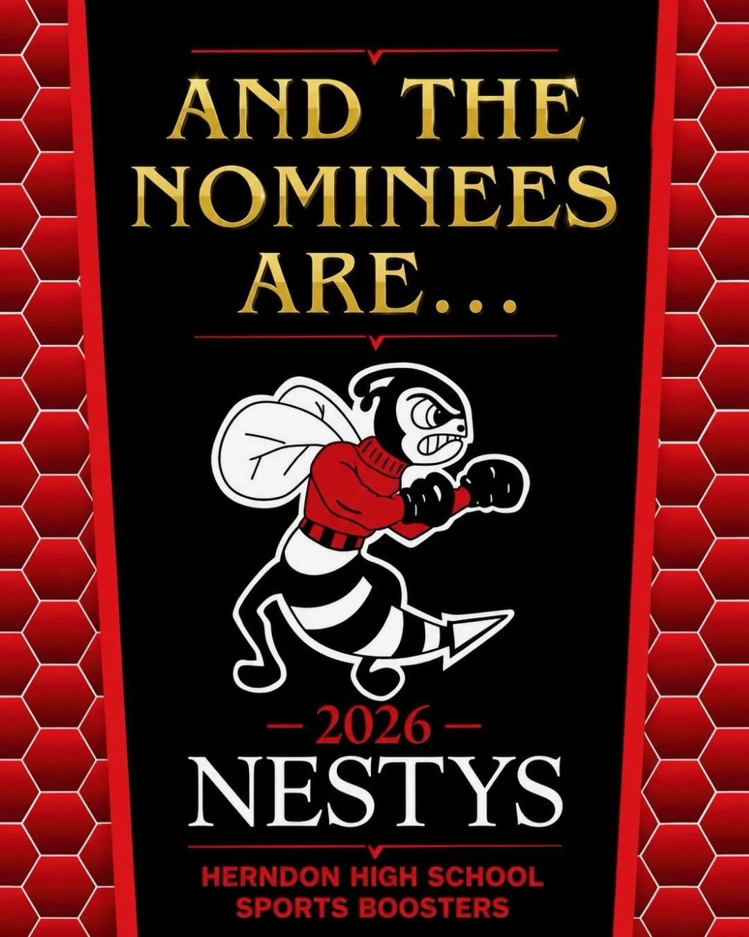 It is with great pleasure that we announce the 2026 NESTYS Nominees! ❤️🖤

These outstanding student-athletes have been recognized for their hard work, leadership, dedication, sportsmanship, and impact on the Herndon athletic community throughout the