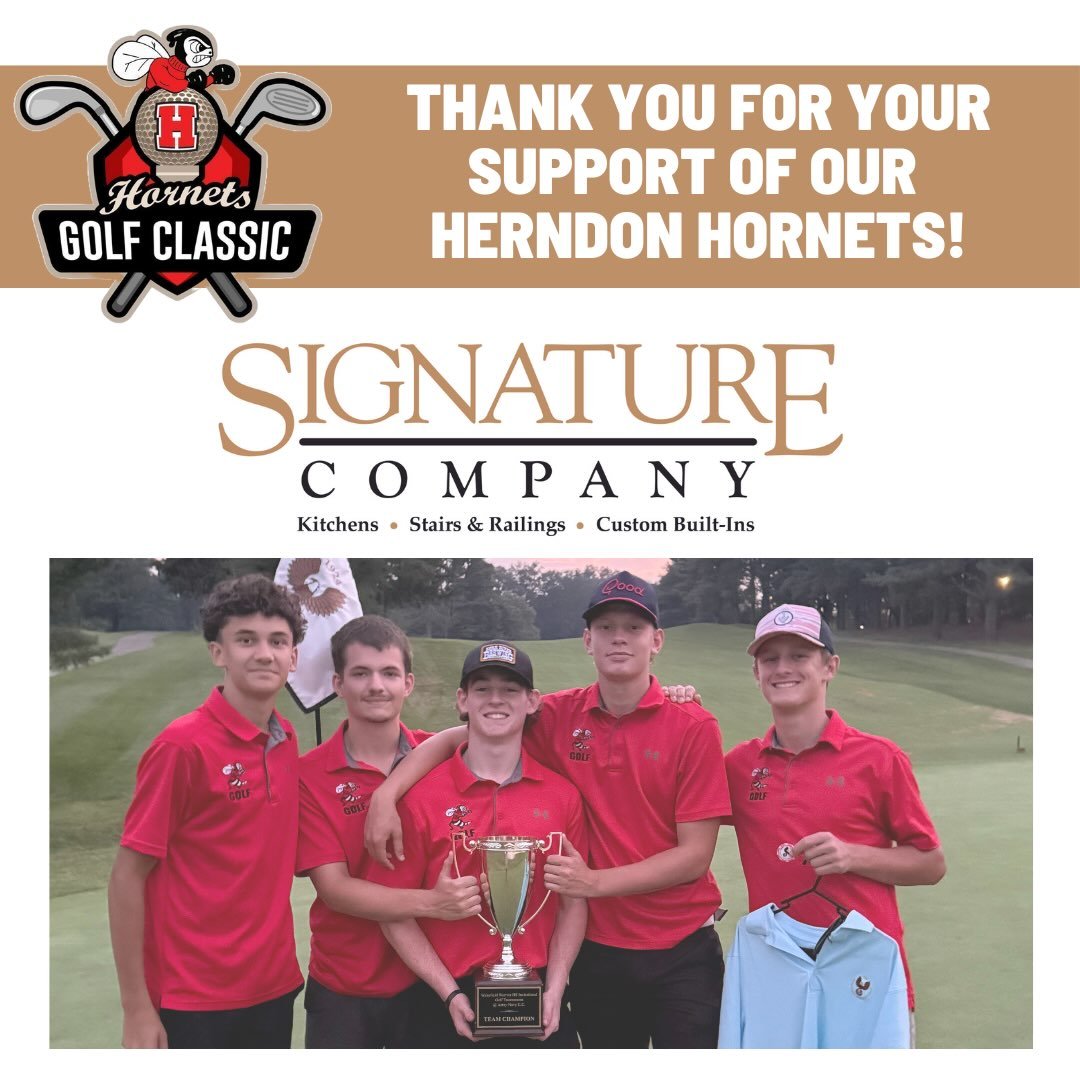GOLF CLASSIC SPONSOR SPOTLIGHT ⛳️

A huge and heartfelt thank you to SIGNATURE COMPANY for years of support. Serving homebuilders since 1980.

We are so grateful for your impact and legacy in the Herndon community. Thank you for your partnership and 