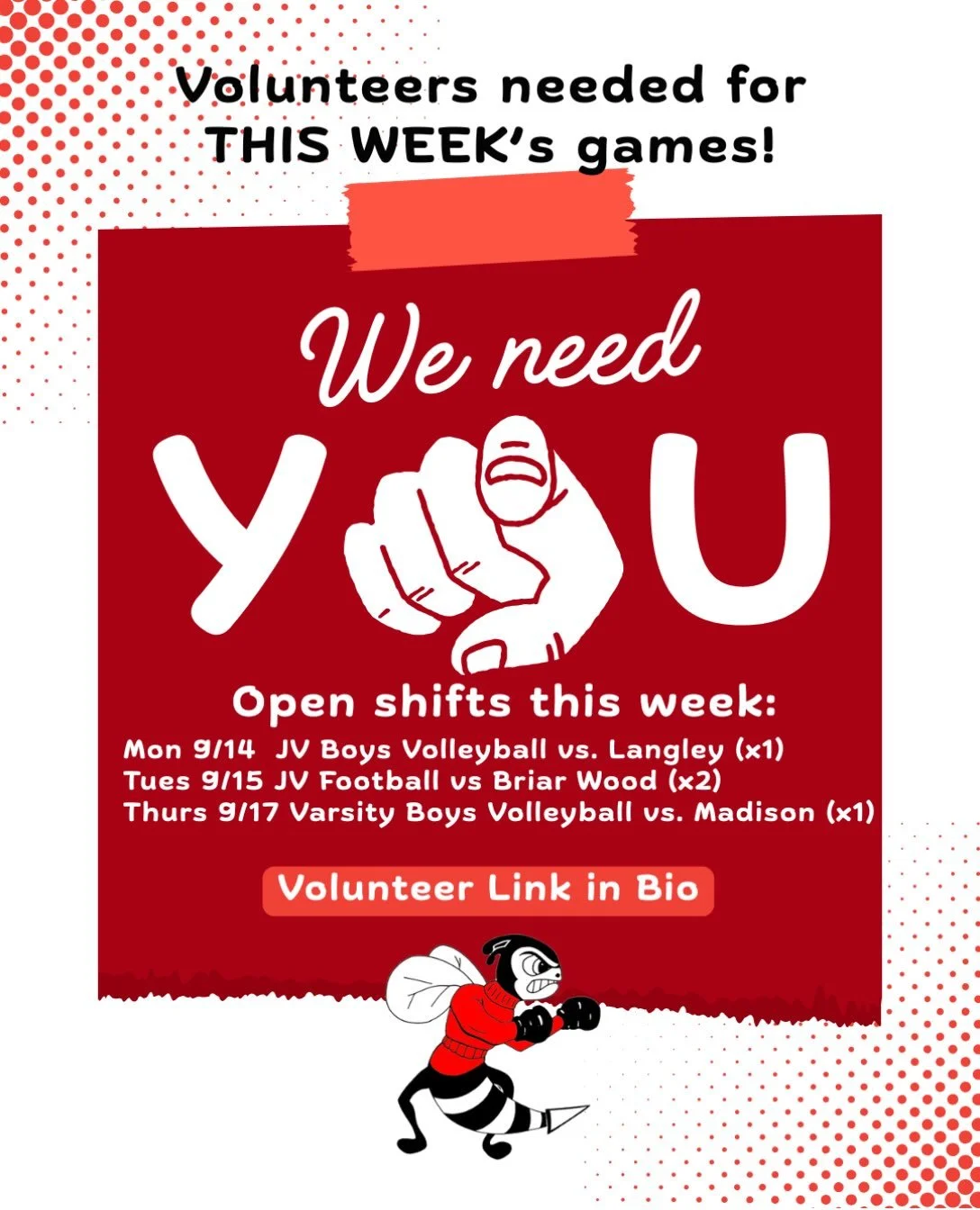 WE NEED YOU ‼️