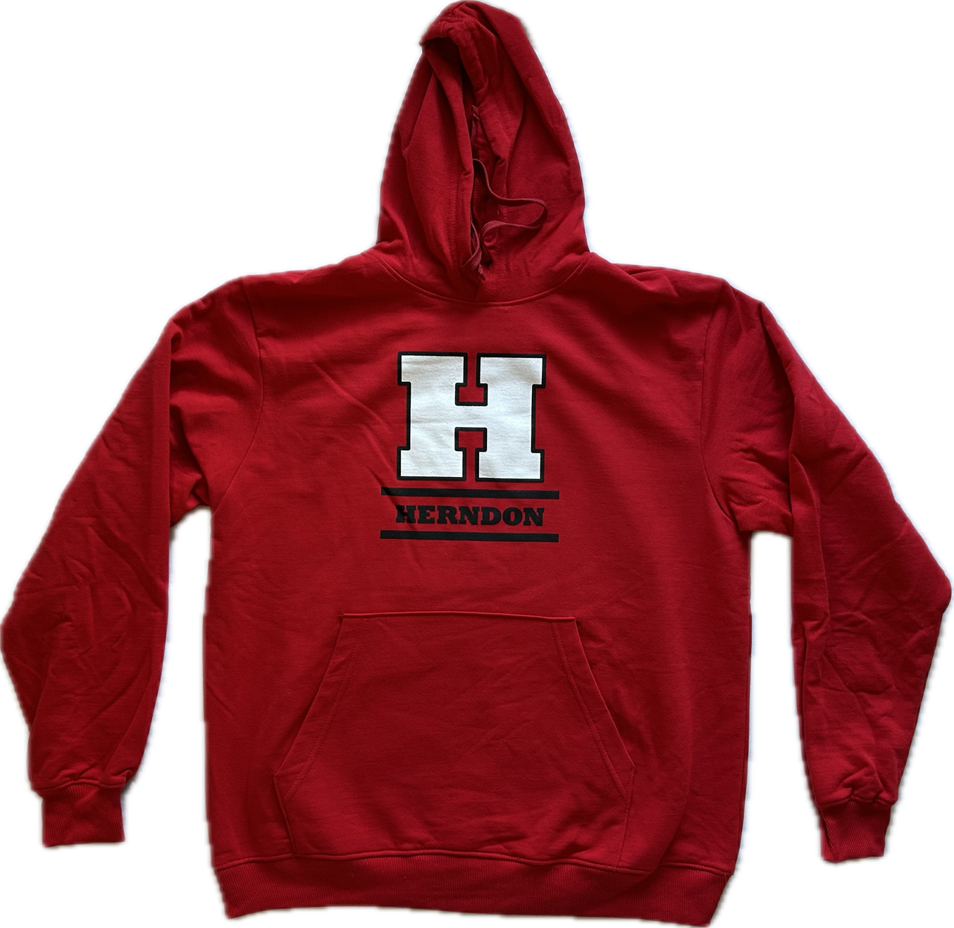 RED lightweight HERNDON "H" Hoodie