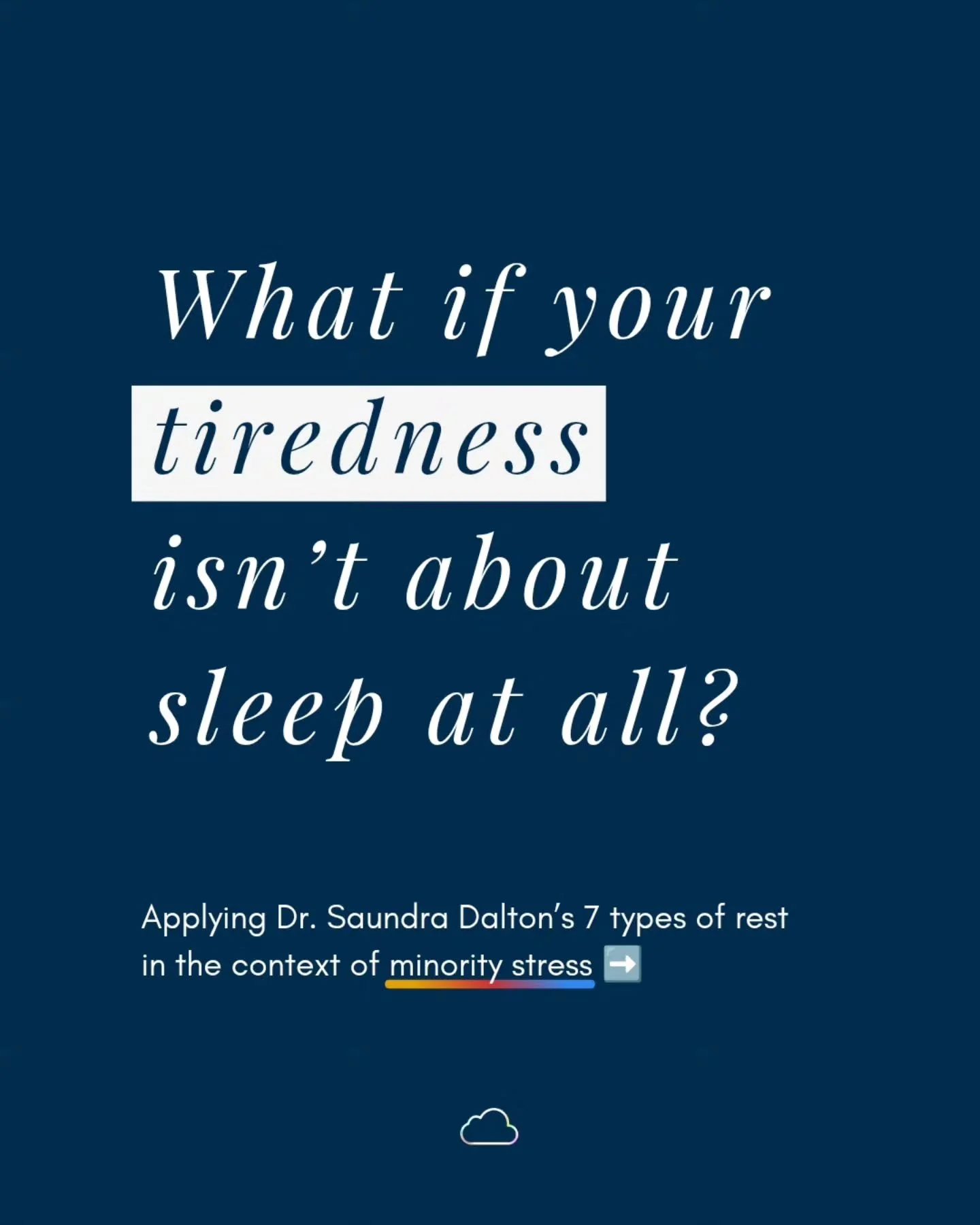 There's something uncomfortable about talking about rest when so many in our communities are still fighting just to survive.

Rest can feel like a privilege. And in many ways, it is.

But that's exactly why I decided to make this post.

When the syst