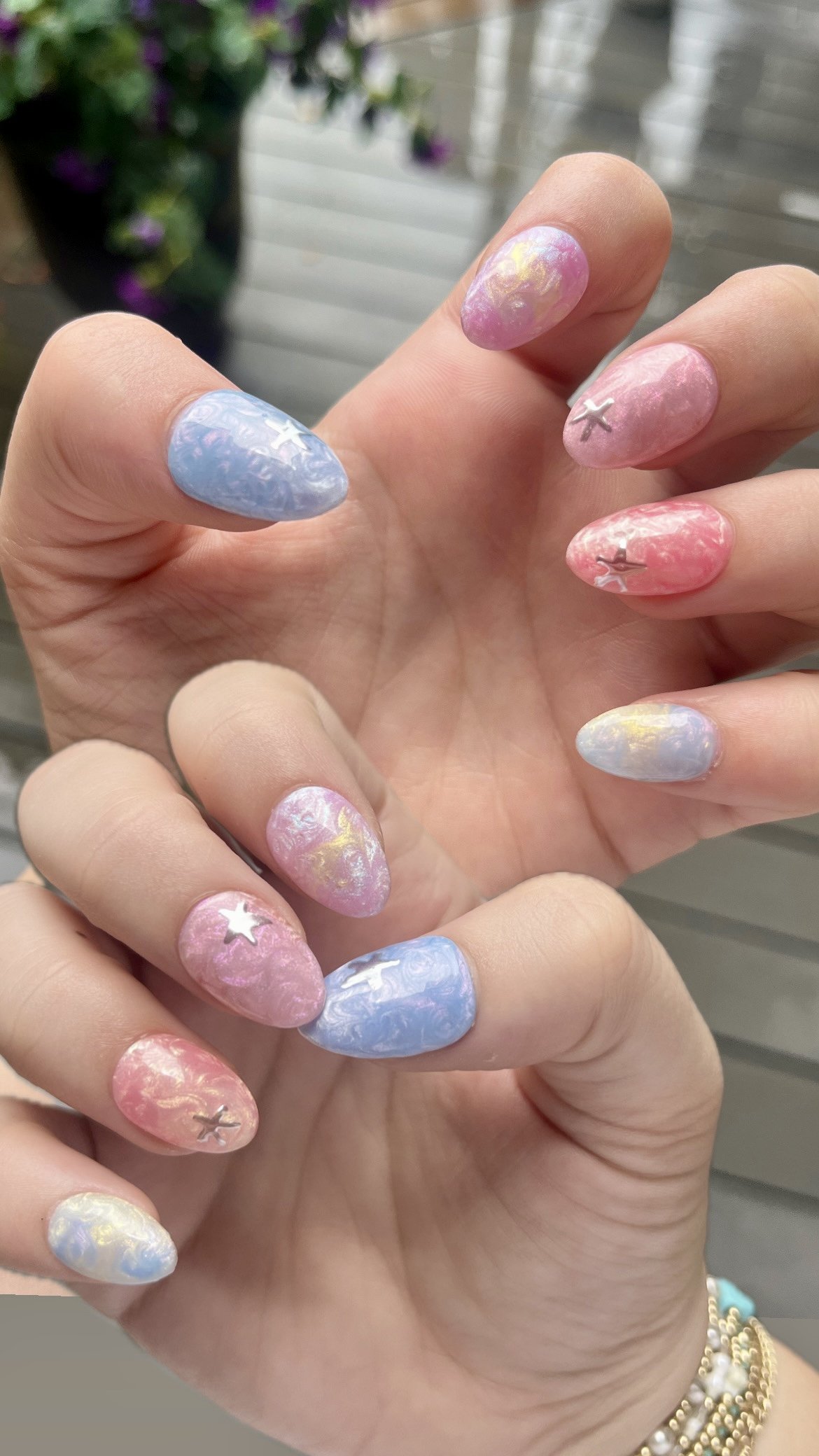 SPARKLE SWIRL NAIL SET