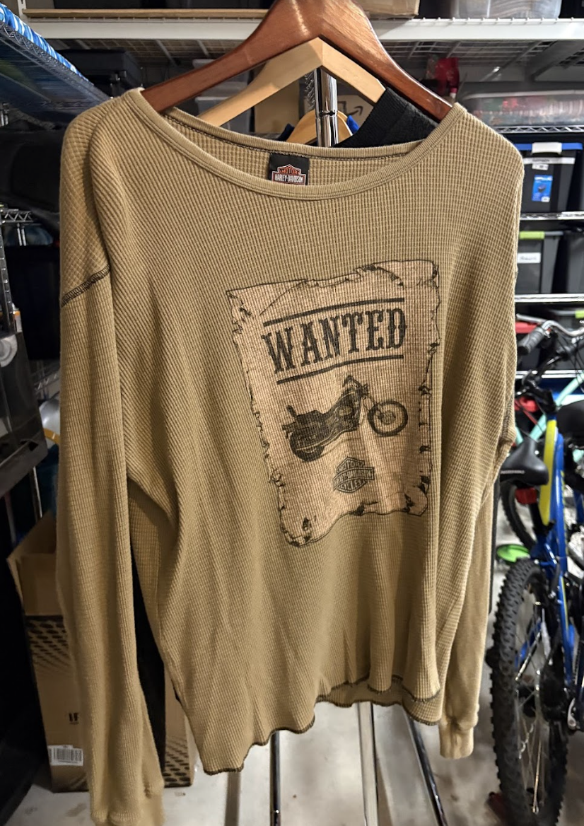 Vintage Harley Wanted Thermal