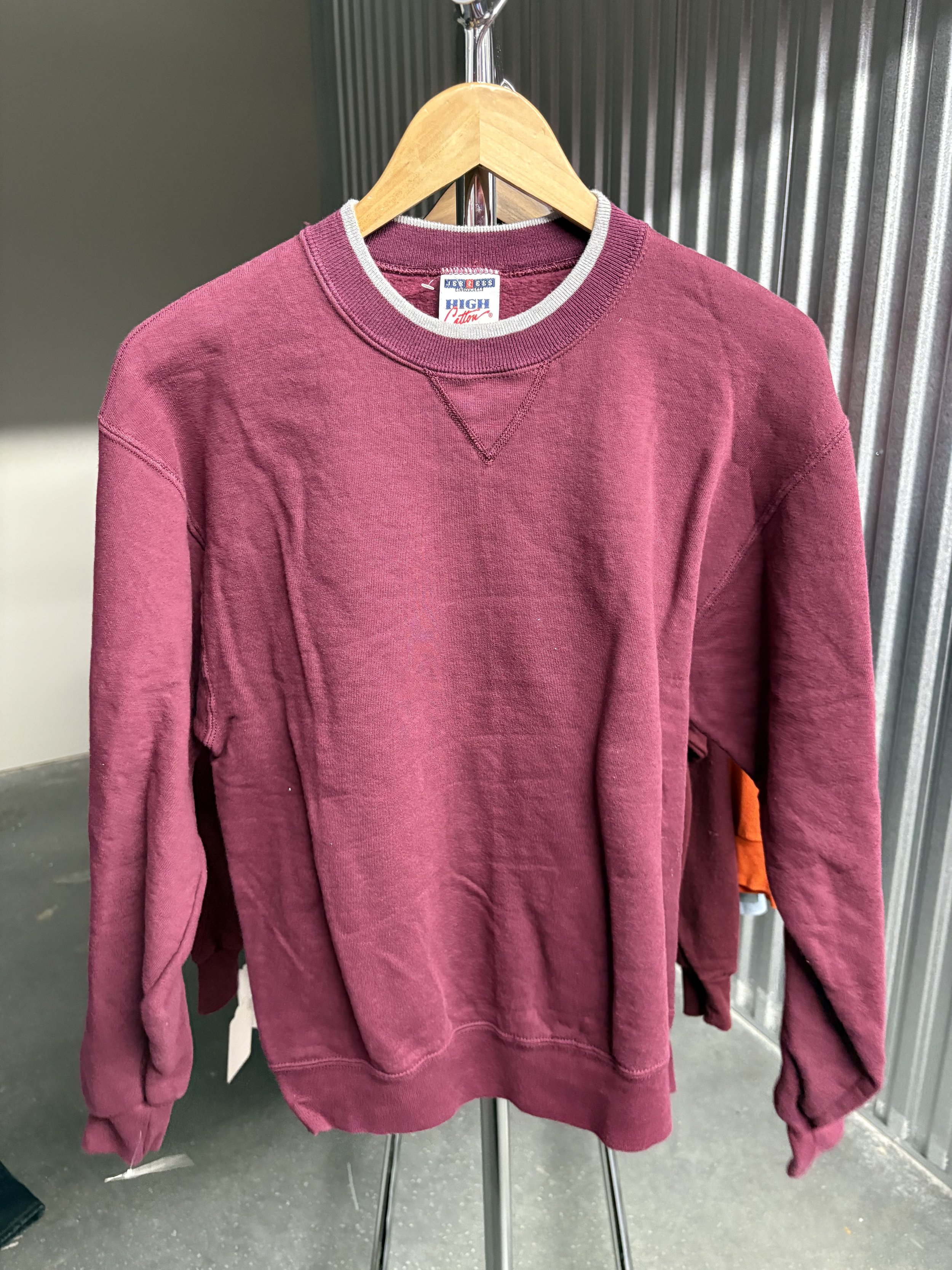 Vintage Maroon Blank Crewneck