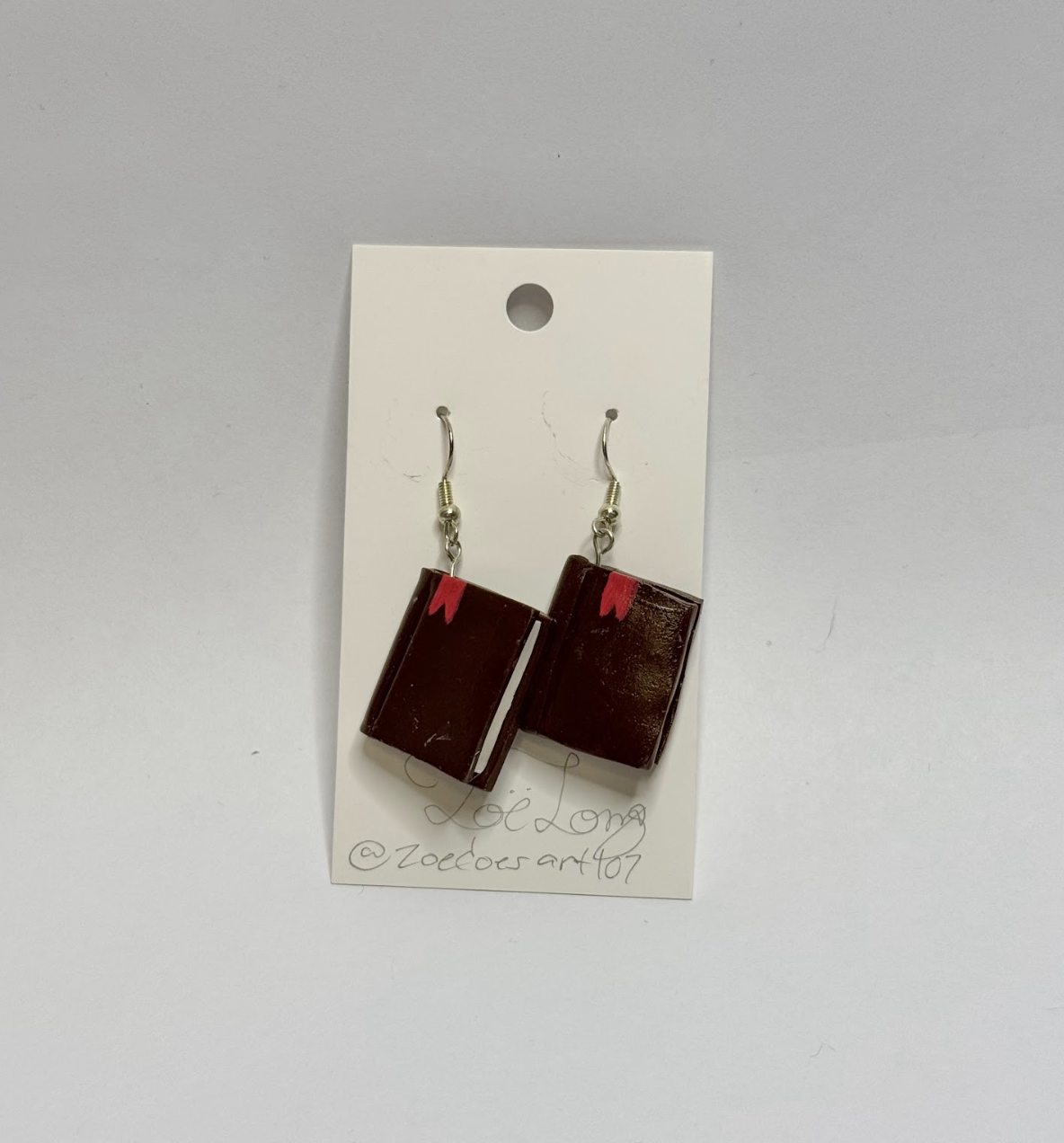 Book Earrings