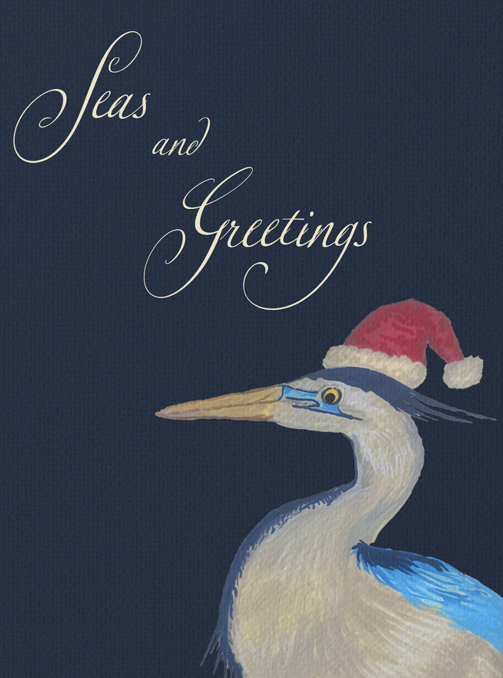 SEAS AND GREETINGS GREETING CARD